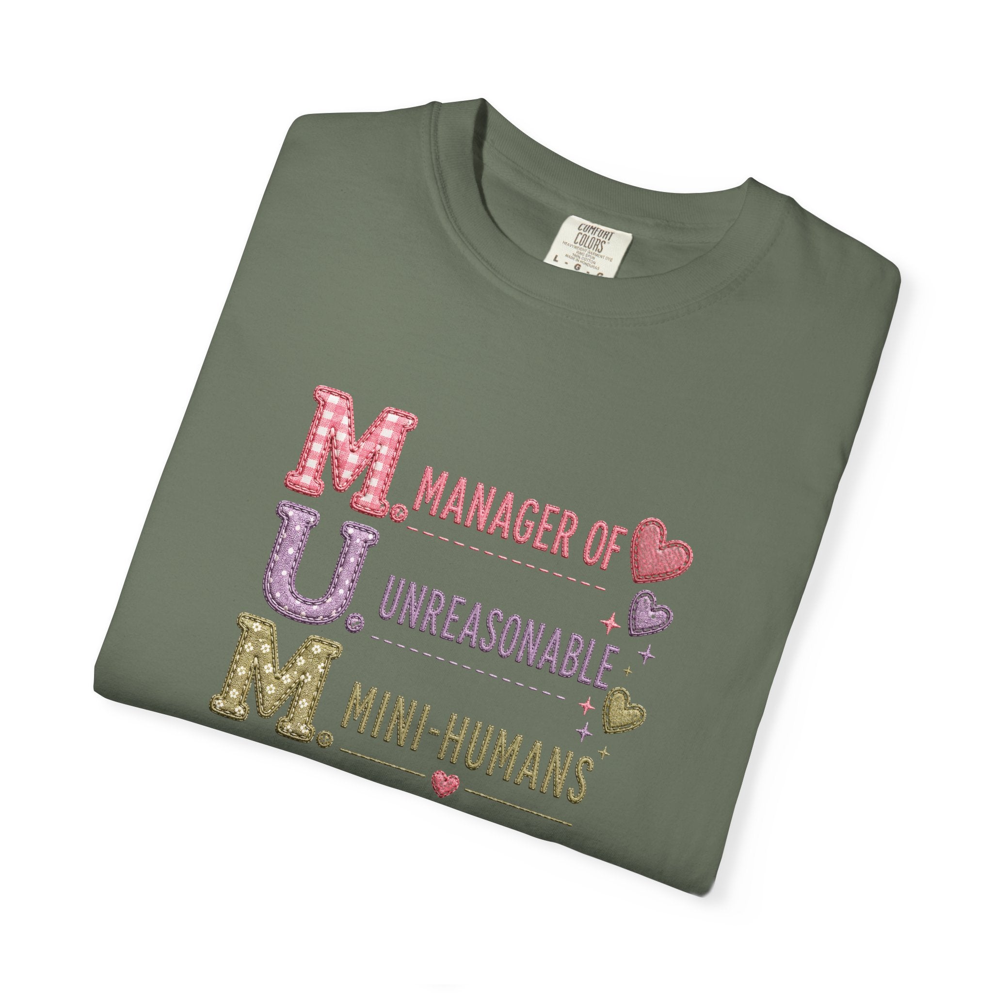MUM: Manager of Unreasonable Mini-Humans T-Shirt — Funny Mother's Day Tee