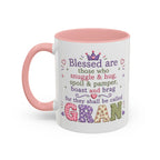 Blessed Gran Coffee Mug — "snuggle and hug" Accent Mug (11/15oz)