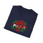 Super Papa Welsh Flag/ Wales themed Graphic T-Shirt — Father’s Day Comic-Style Dad Shirt