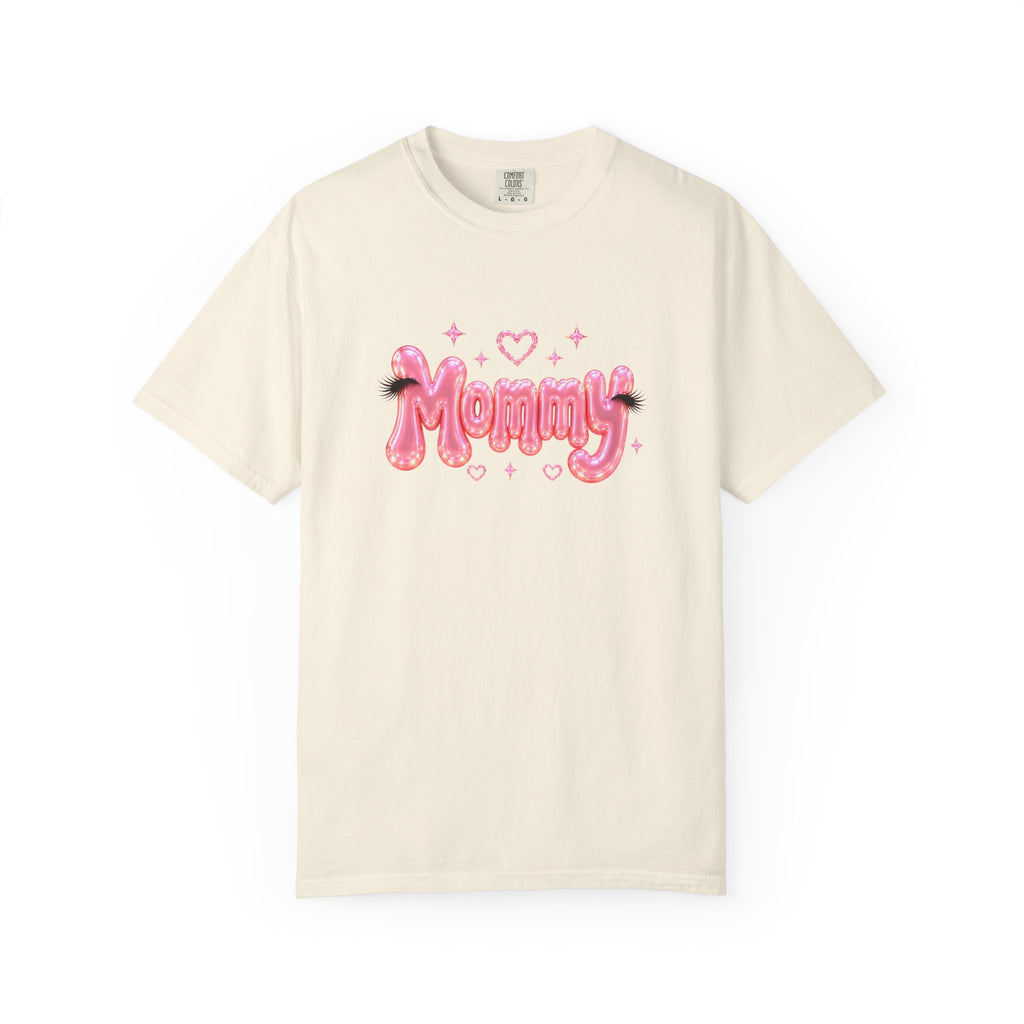 MOMMY Pink Balloon Eyelashes T-Shirt