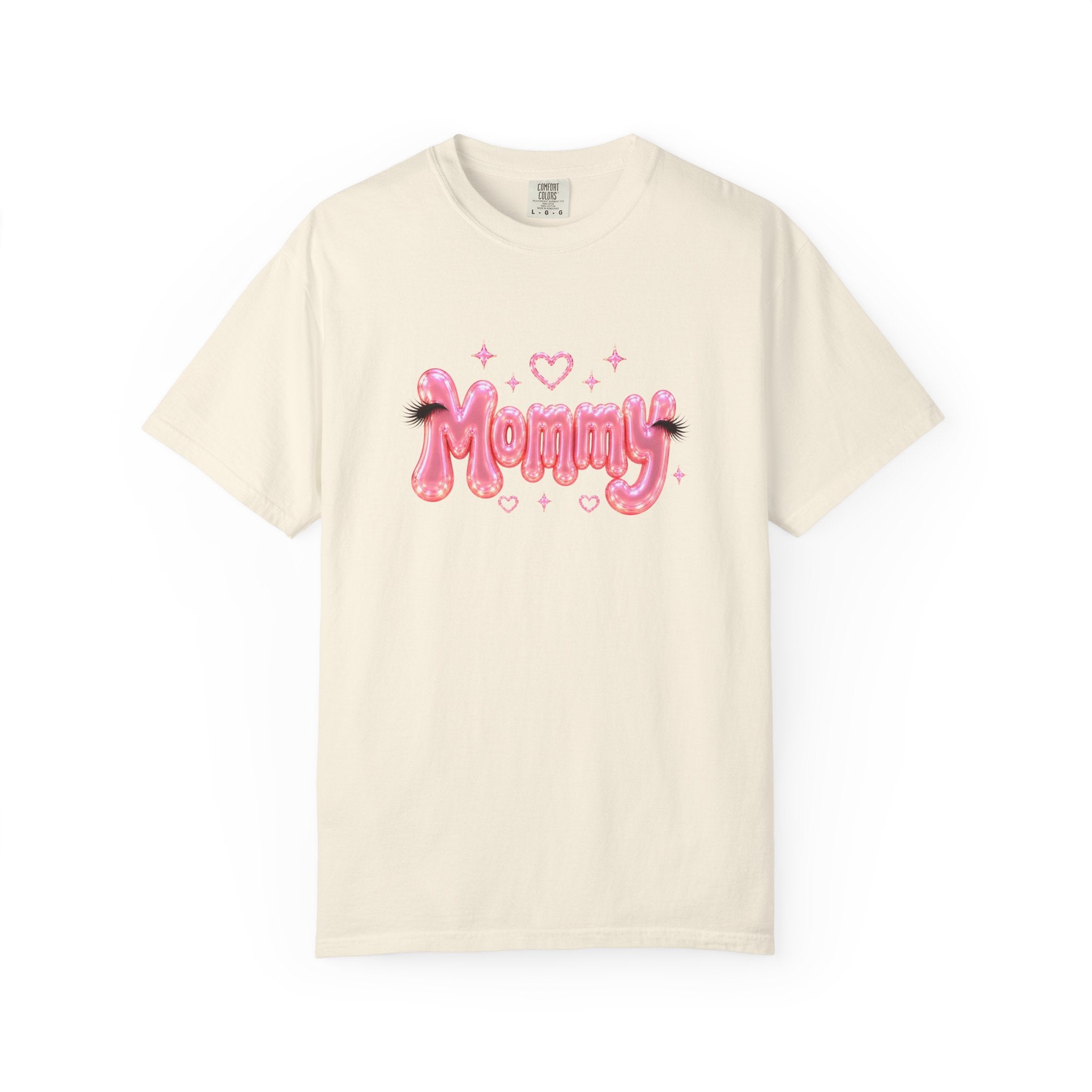 MOMMY Pink Balloon Eyelashes T-Shirt
