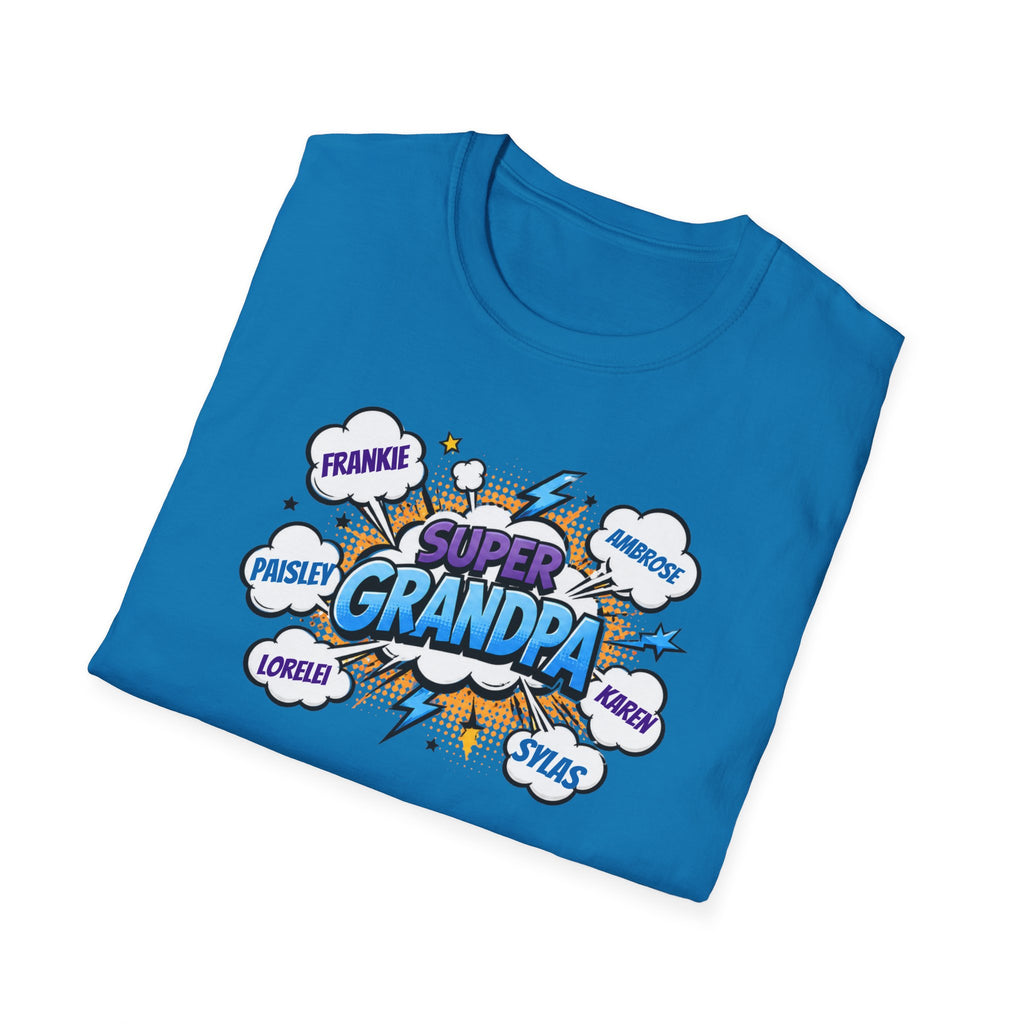 Super Grandpa Comic T-Shirt — "Super Grandpa" Funny Gift for Grandfathers