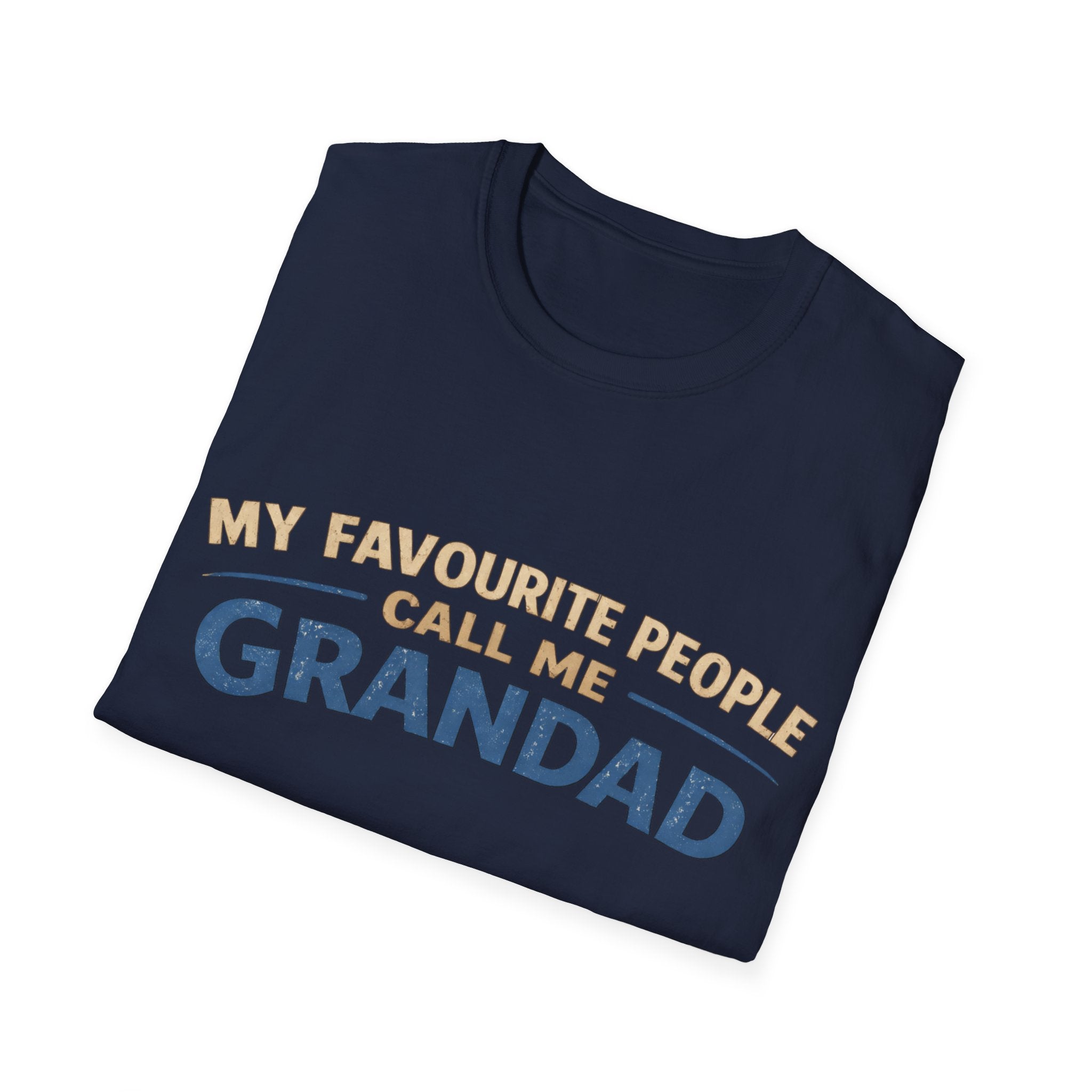 Grandad T-Shirt – “My Favourite People Call Me Grandad” Casual Grandpa Tee