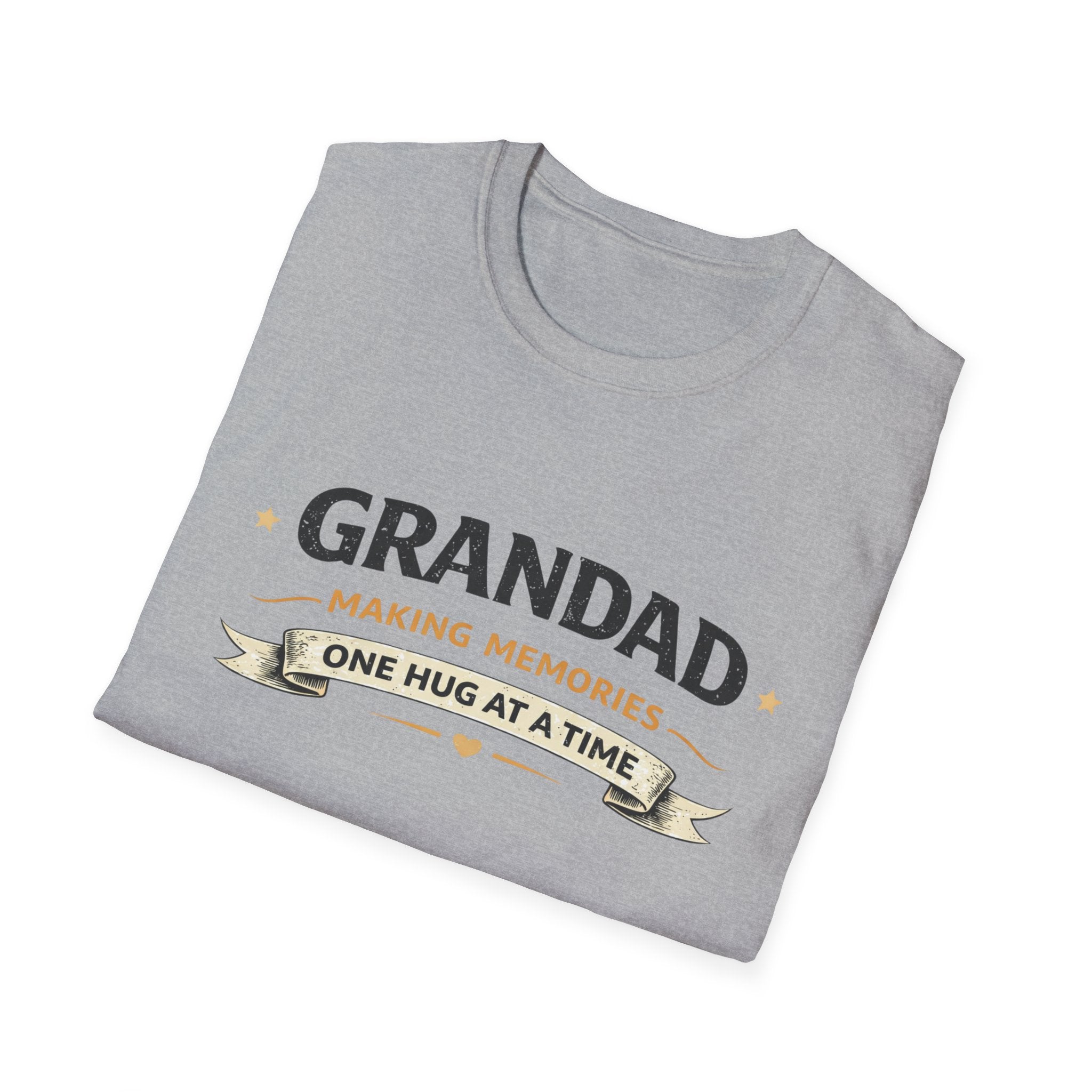 Grandad T-Shirt - "Making Memories One Hug at a Time" Grandpa Gift Tee