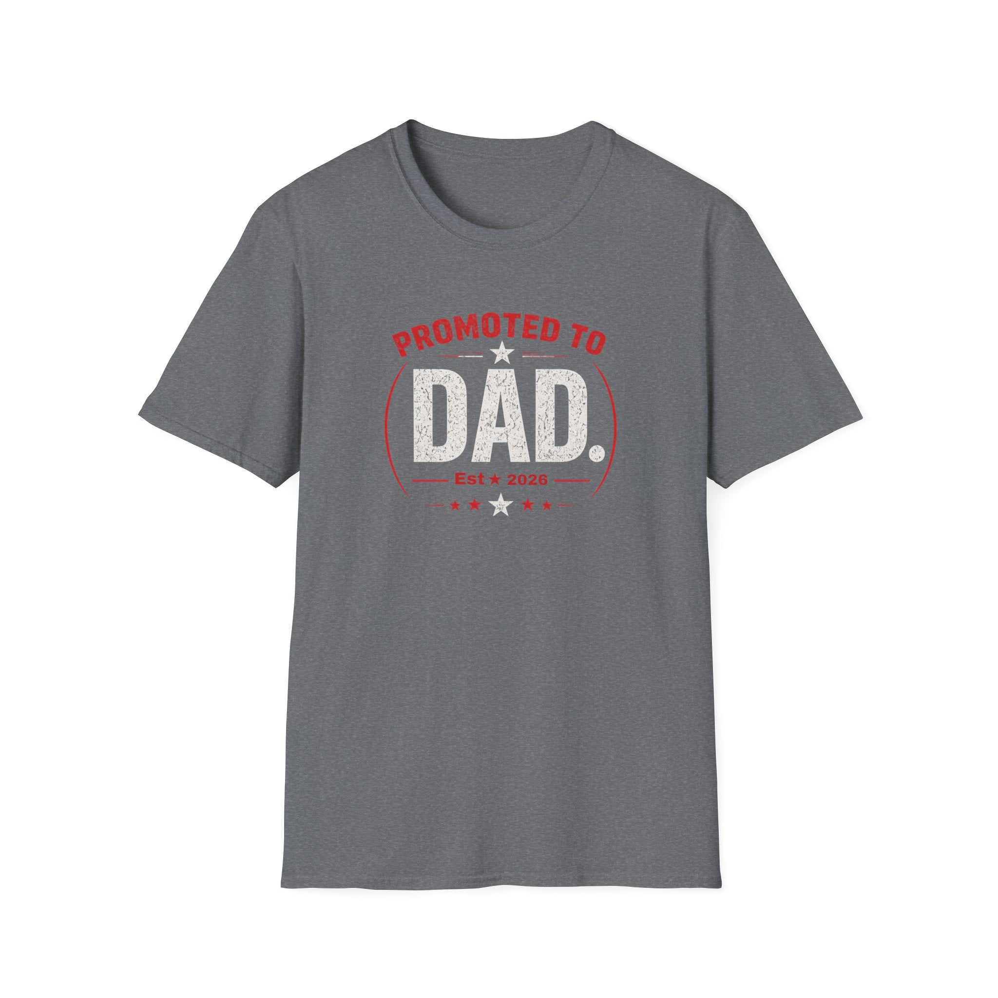 Promoted to Dad T-Shirt — New Dad Announcement Gift, Father’s Day Tee