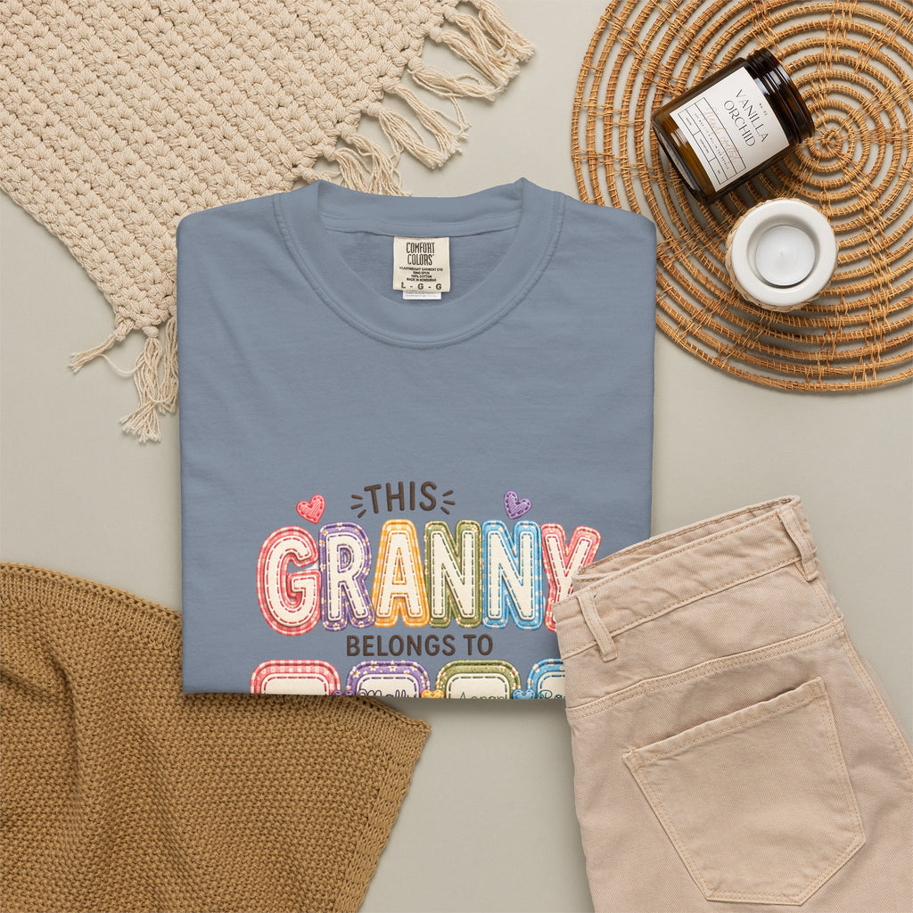 Granny Belongs To Grandkids T-Shirt — Cute Floral Grandma Gift