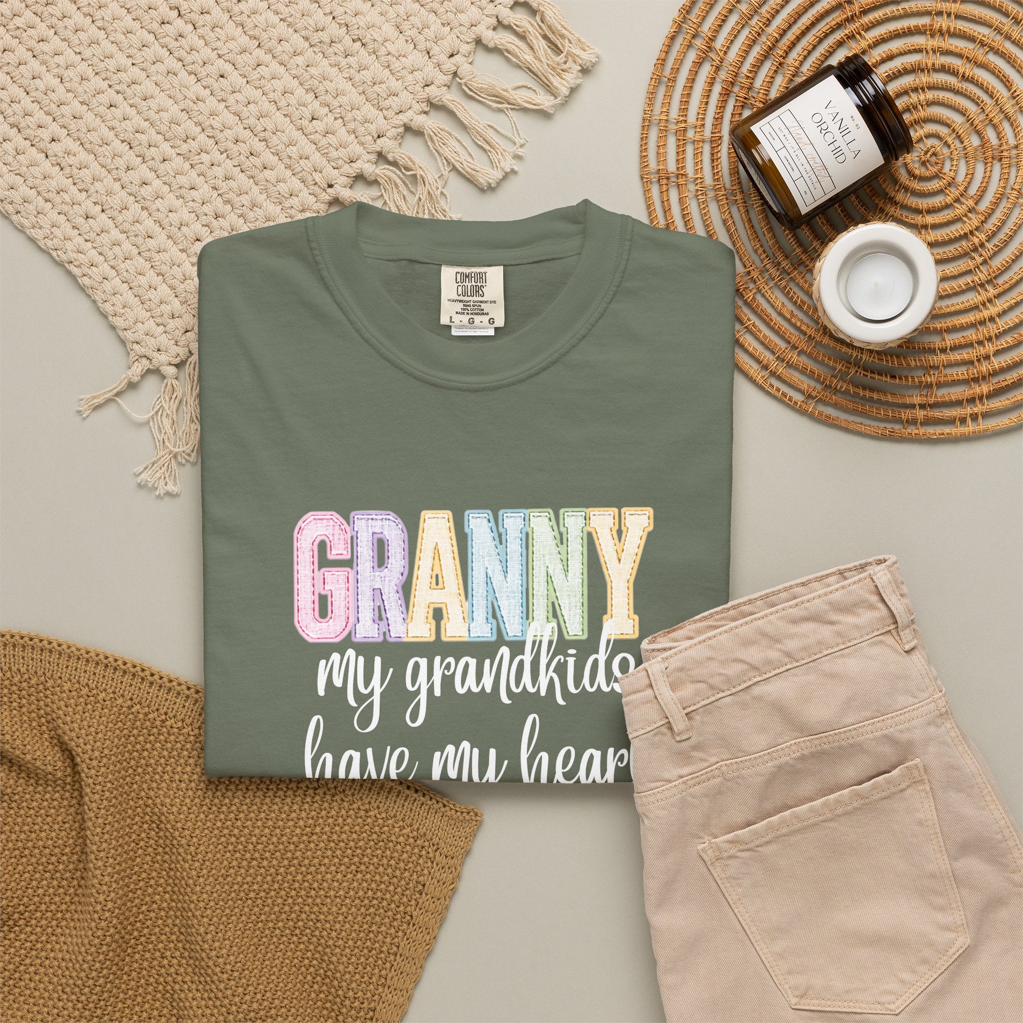 Granny My Grandkids Have My Heart T-Shirt — Grandma Gift, Mother's Day Tee