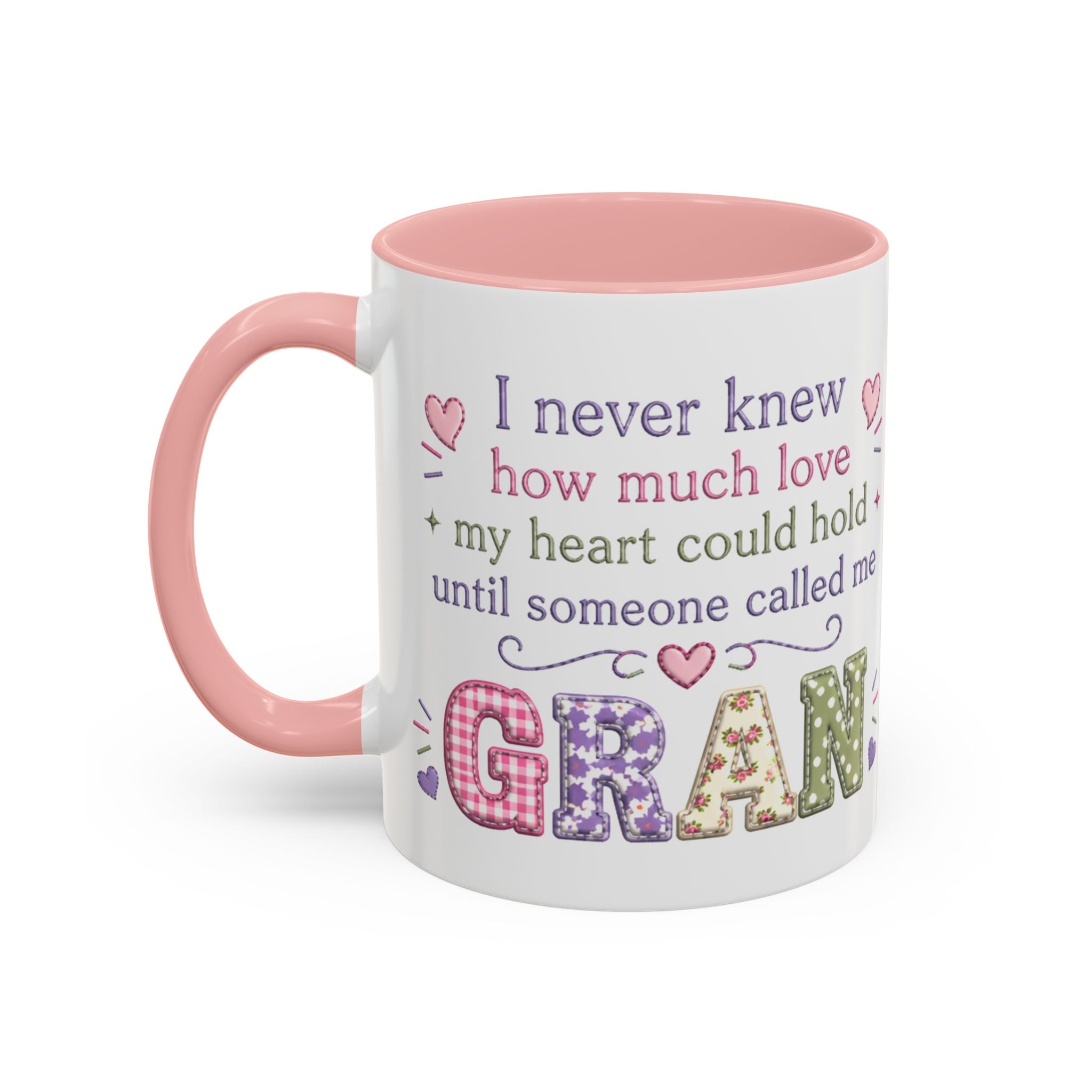 'GRAN' Accent Coffee Mug — 'When I knew I would love you' Floral Gran Gift (11/15oz)