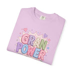 Gran Power T-Shirt — Cute Pastel 'Gran Power' Graphic Tee for Grandparents, Mother's Day Gift