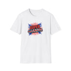 Super Grandpa T-Shirt Union Jack/England themed – Retro Comic Style Father’s Day Gift for Grandfathers