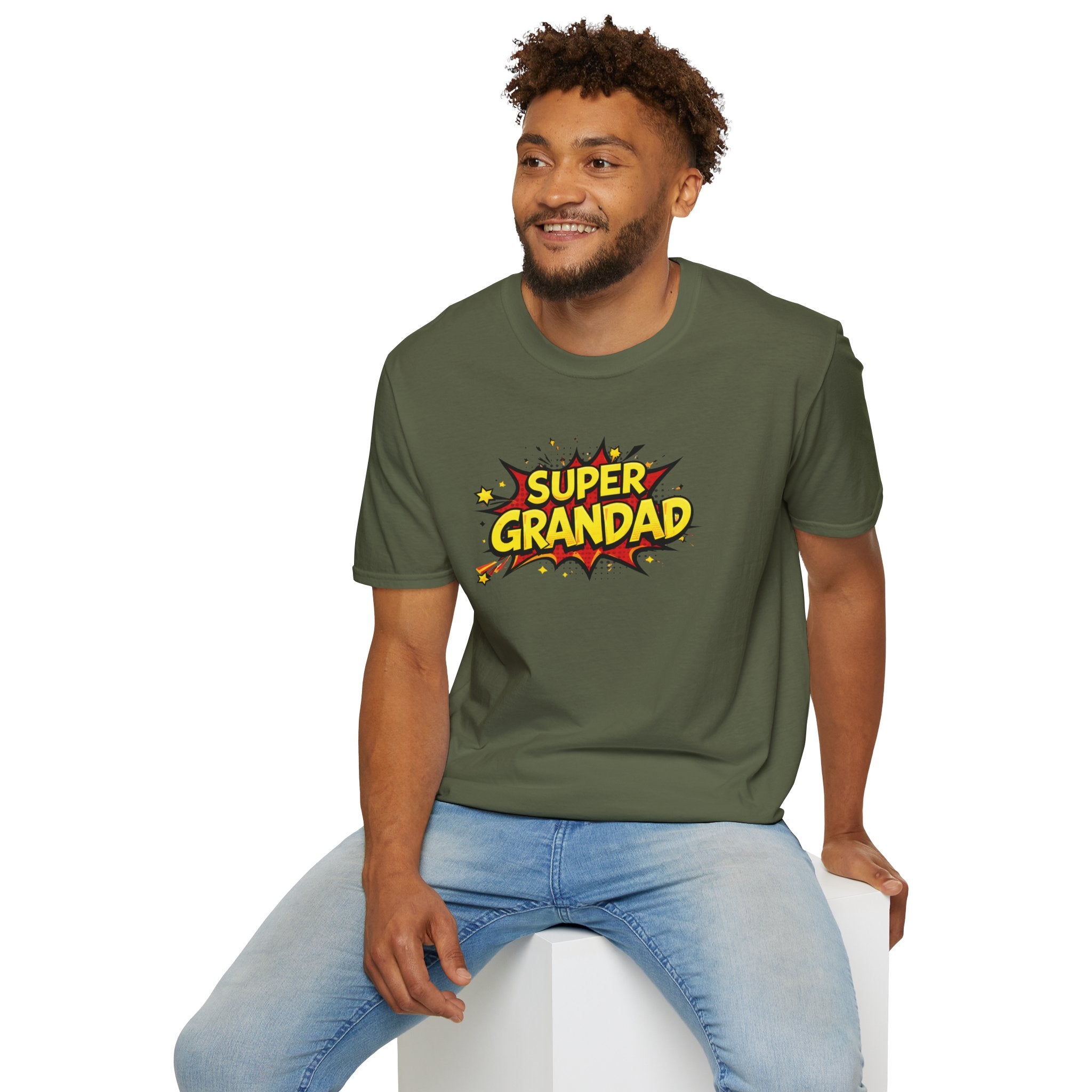 Super Grandad Comic-Style T-Shirt — Father’s Day Gift for Grandpa