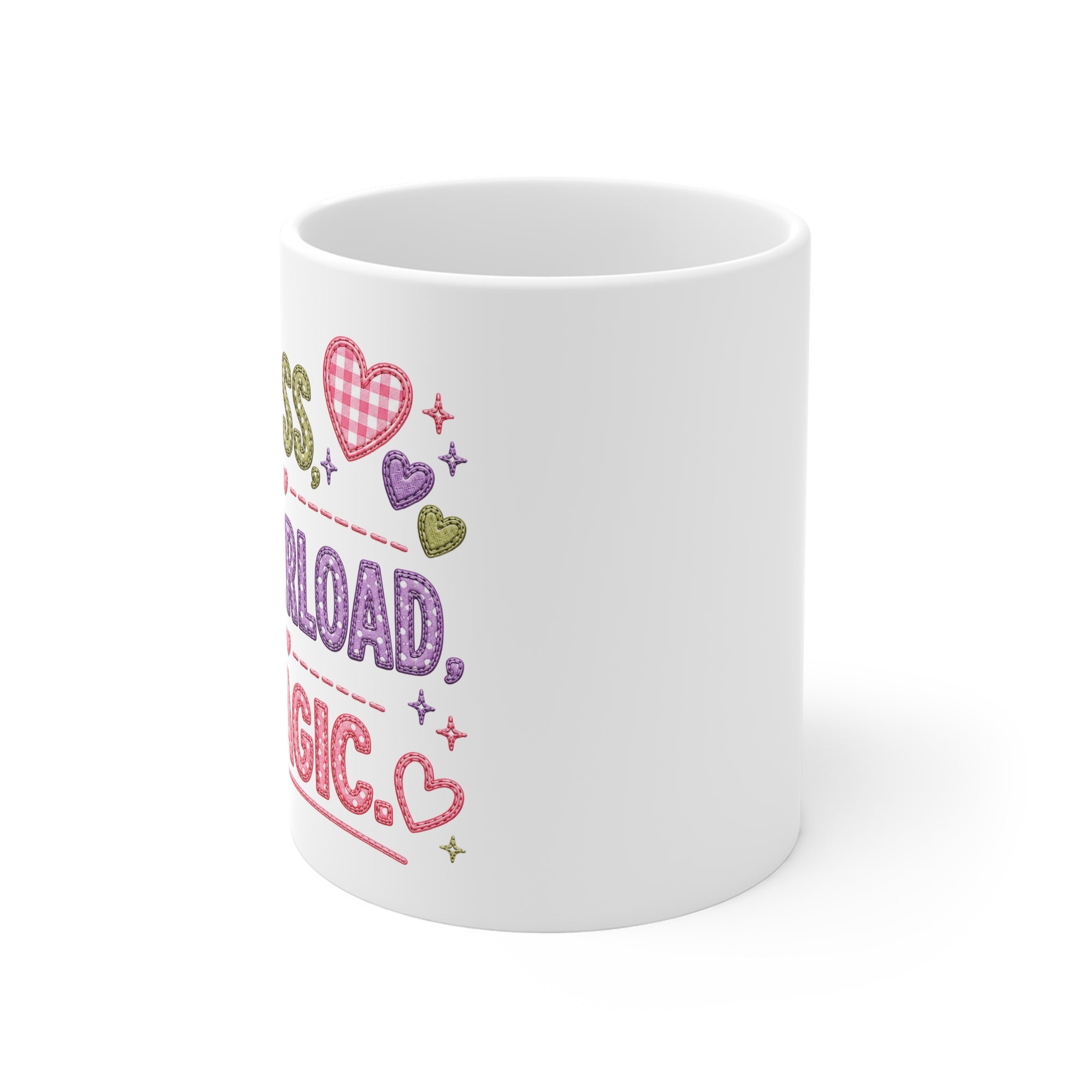 Mug — M.O.M.: Mess, Overload, Magic — Cute Mother's Day Coffee Cup