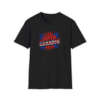 Super Grandpa T-Shirt Union Jack/England themed – Retro Comic Style Father’s Day Gift for Grandfathers