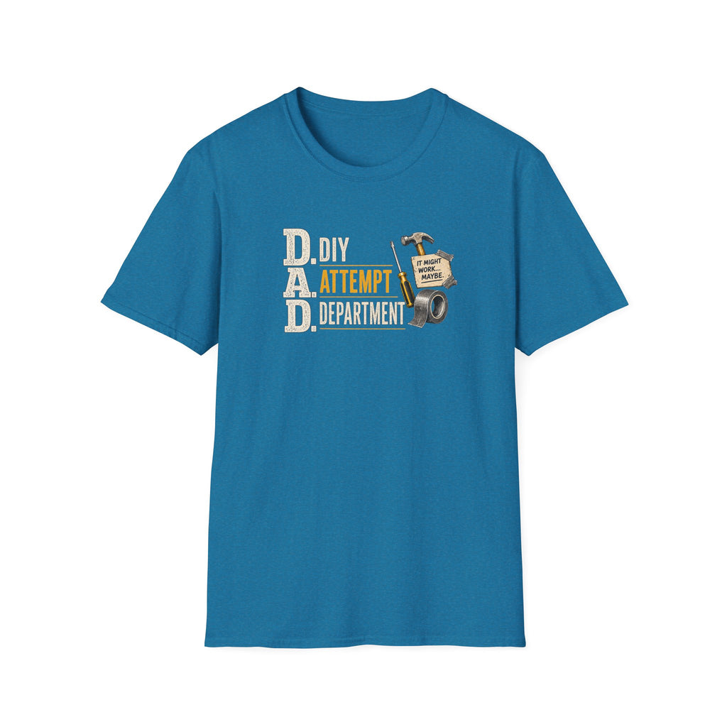 T-Shirt — "DAD: DIY Attempt Department" Funny Father’s Day Tool Shirt