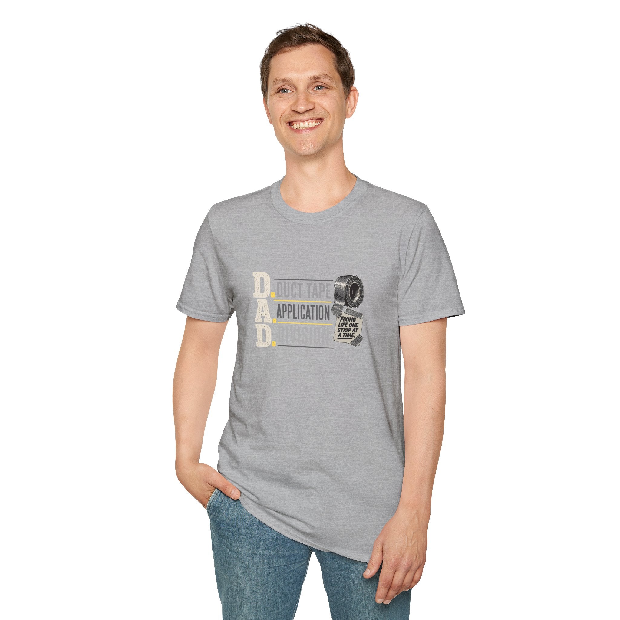 D.A.D. Duct Tape Application Division T-Shirt — Funny DIY Repair Tee