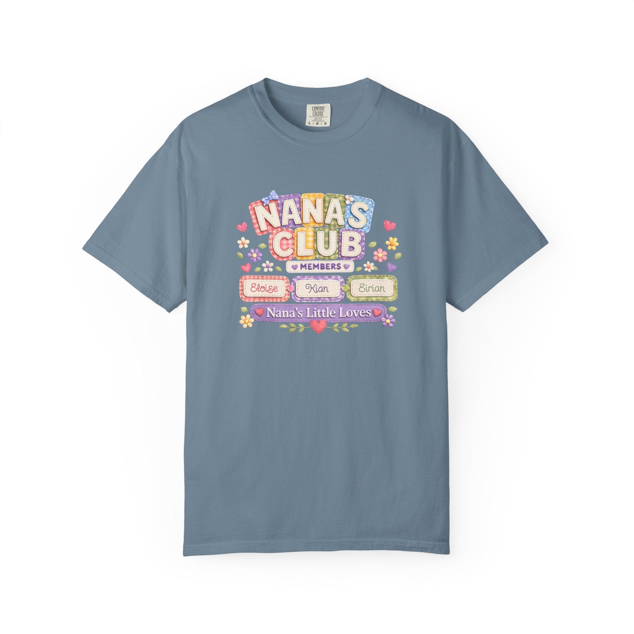Nana's Club T-Shirt — 'Nana's Little Loves' Cute Floral Grandma Tee