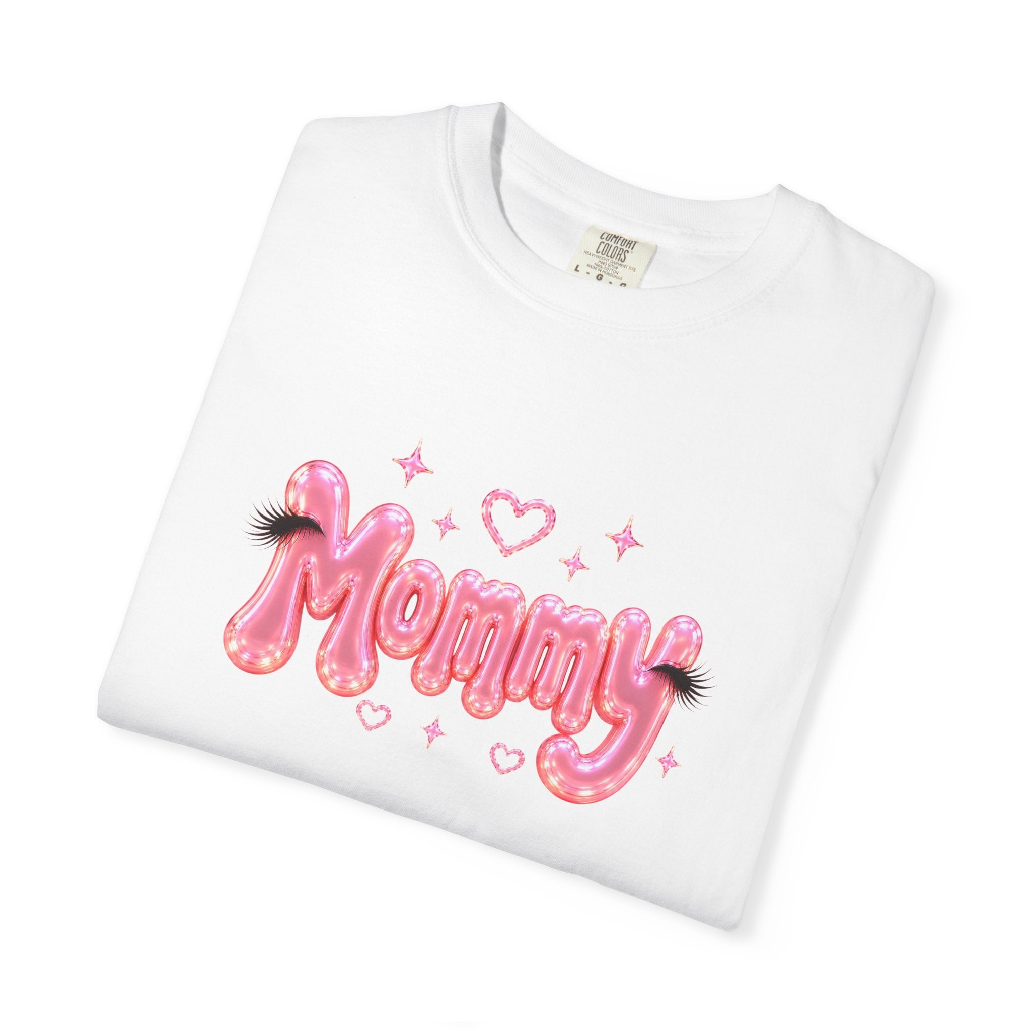 MOMMY Pink Balloon Eyelashes T-Shirt