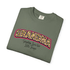 Grandma Floral Retro Tee — "Grandma: Grandkids Love Her a Little Teacup"