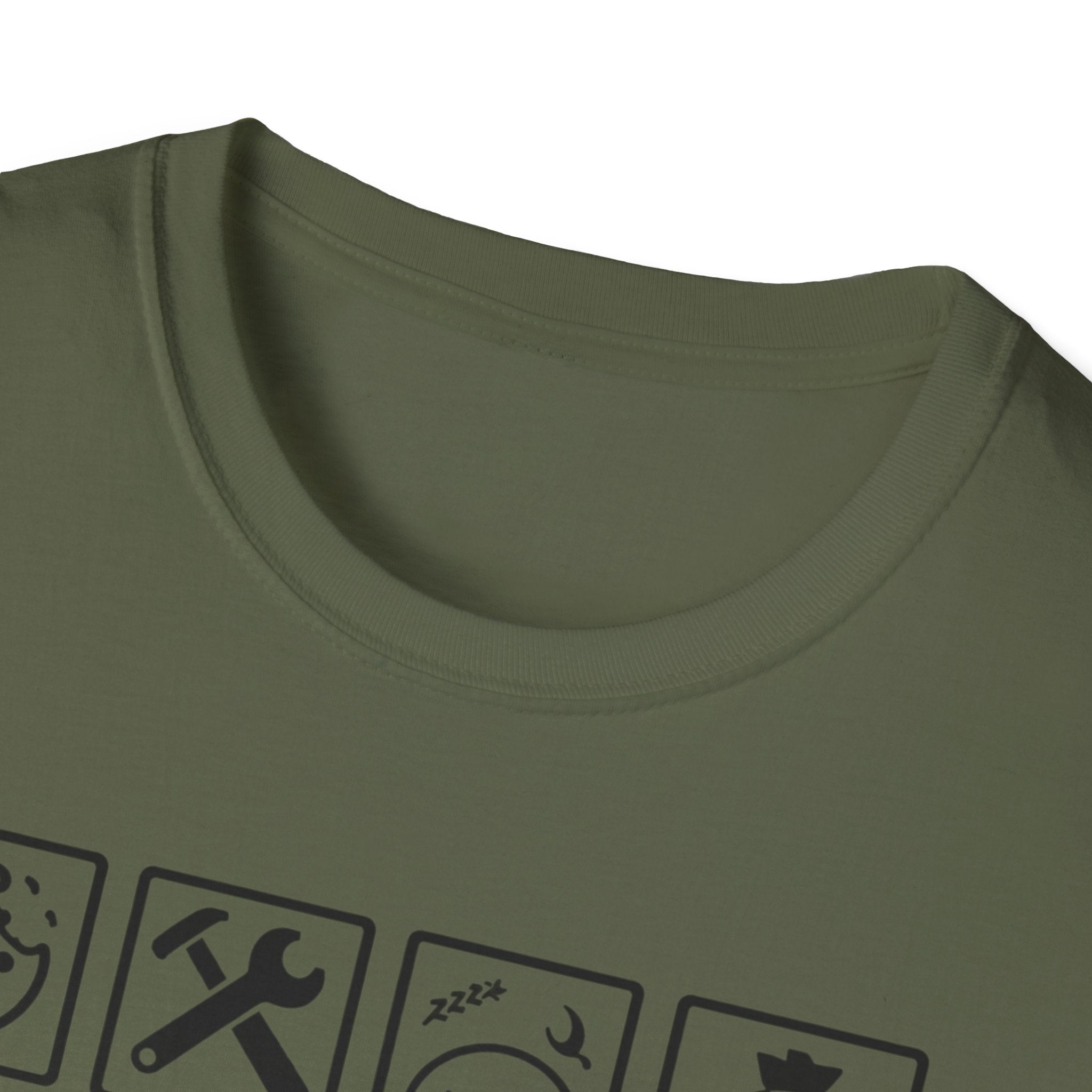 Grandad Warning T-Shirt — 'Warning: Spoils Grandkids & Hands Out Biscuits' Funny Grandpa Shirt
