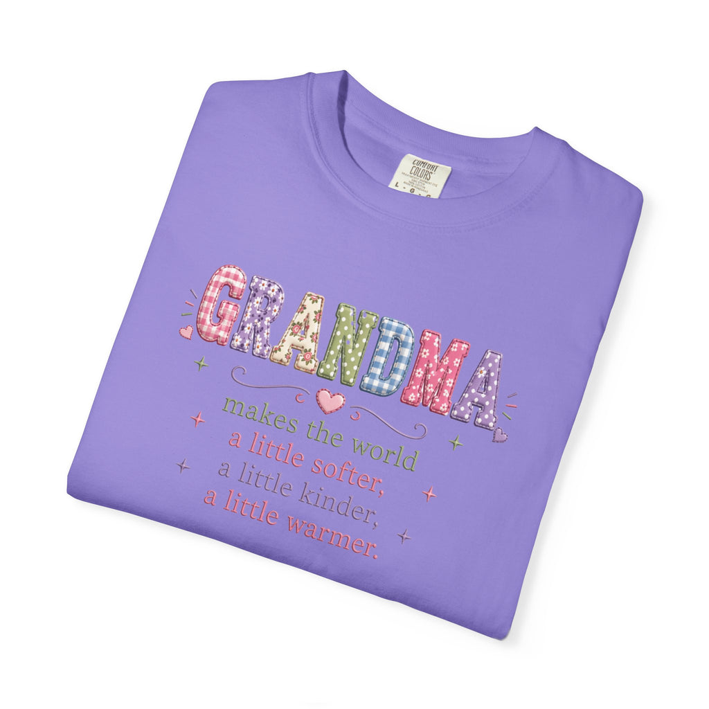 Grandma Floral T-Shirt — "Grandma makes the world a little softer, kinder, warmer"