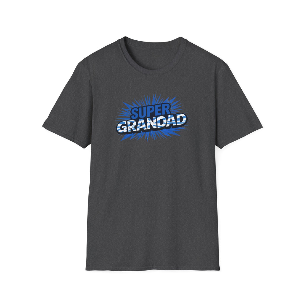 Super Grandad Scotland Flag/Scottish themed T-Shirt — Retro Comic Gift for Grandpa, Father’s Day & Birthday