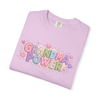 Grandma Power T-Shirt — Cute Heart Graphic Tee for Grandmothers