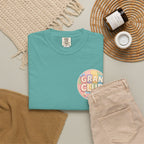 T-Shirt — "Gran Club" Retro Floral Badge Tee
