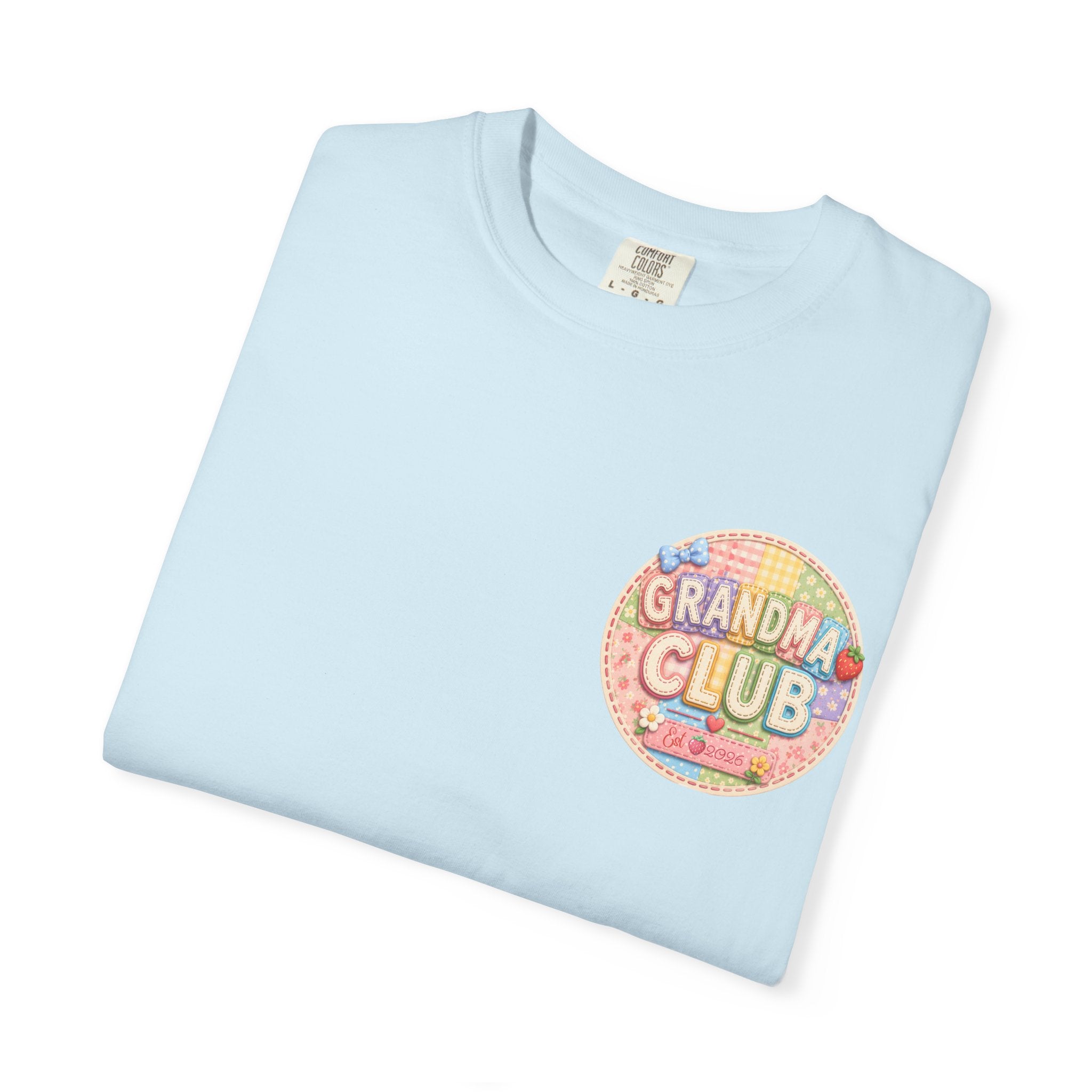 Grandma Club T-Shirt — Retro Floral Graphic