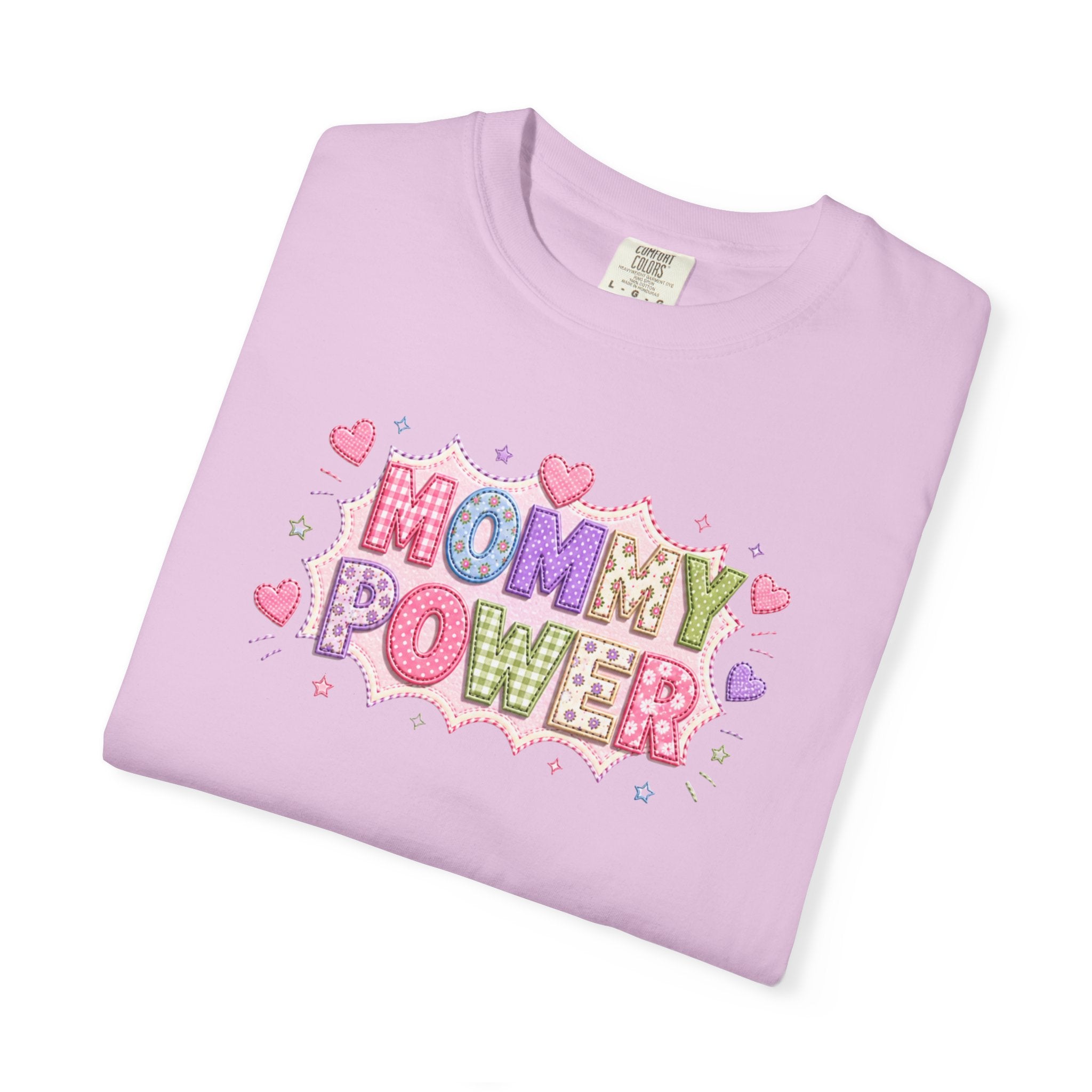 Mommy Power T-Shirt — Cute Heart Graphic Tee for Moms, Mother’s Day Gift