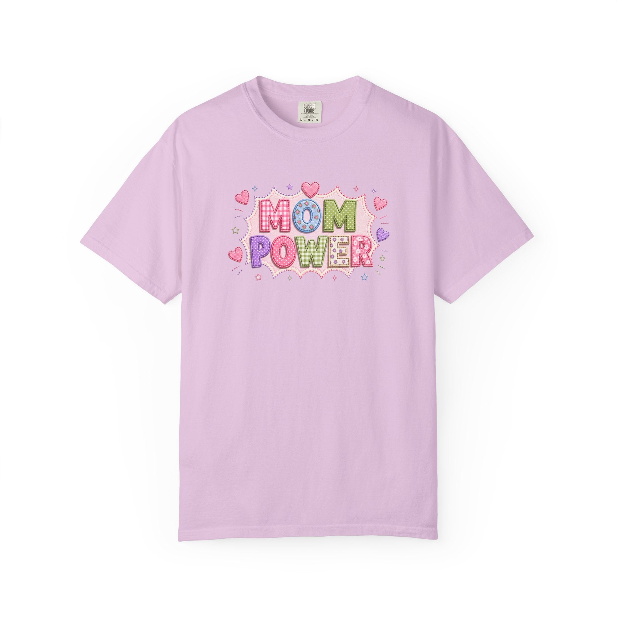Mom Power T-Shirt — Cute Pastel Heart Mother's Day Tee