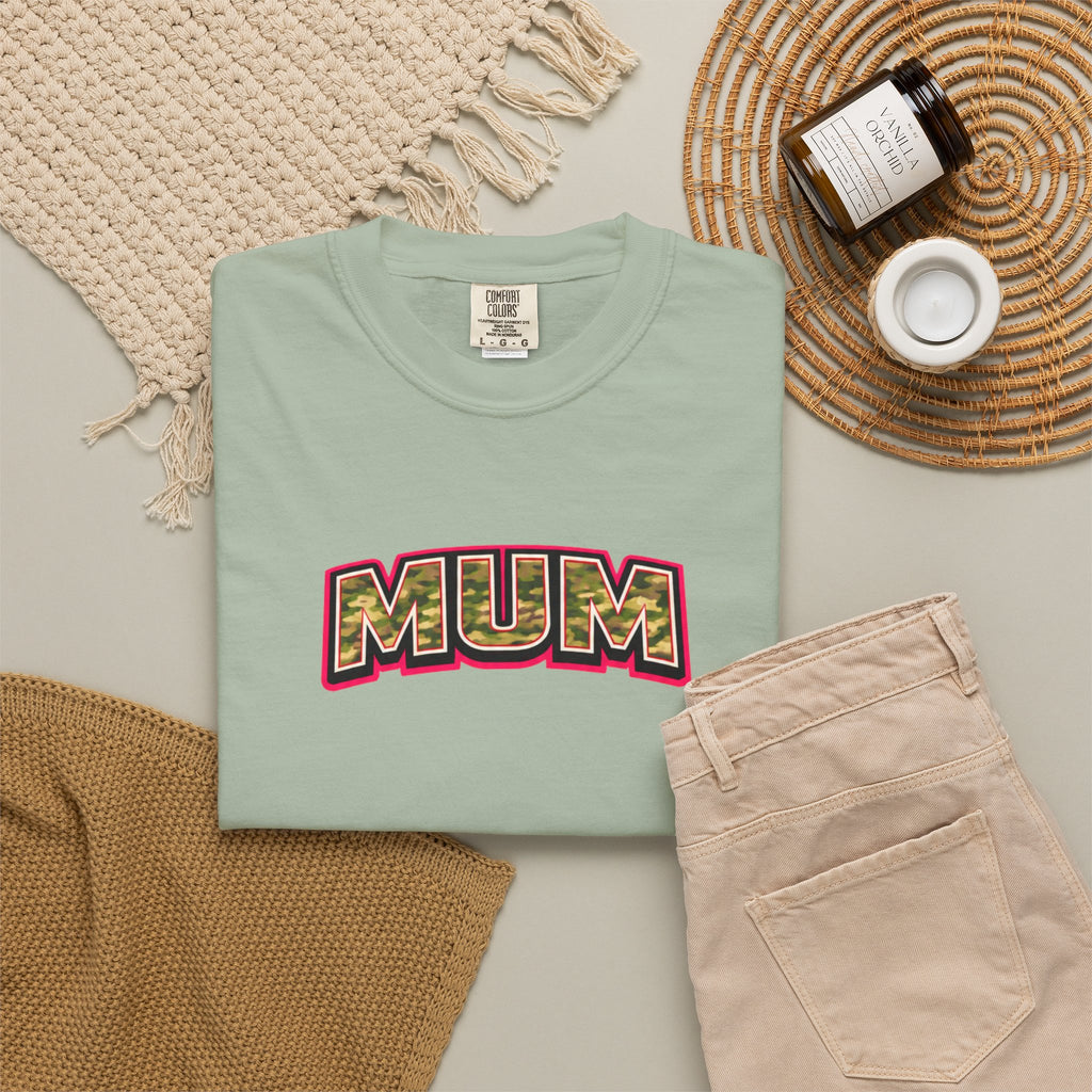 Mum Camo Print Logo T-Shirt