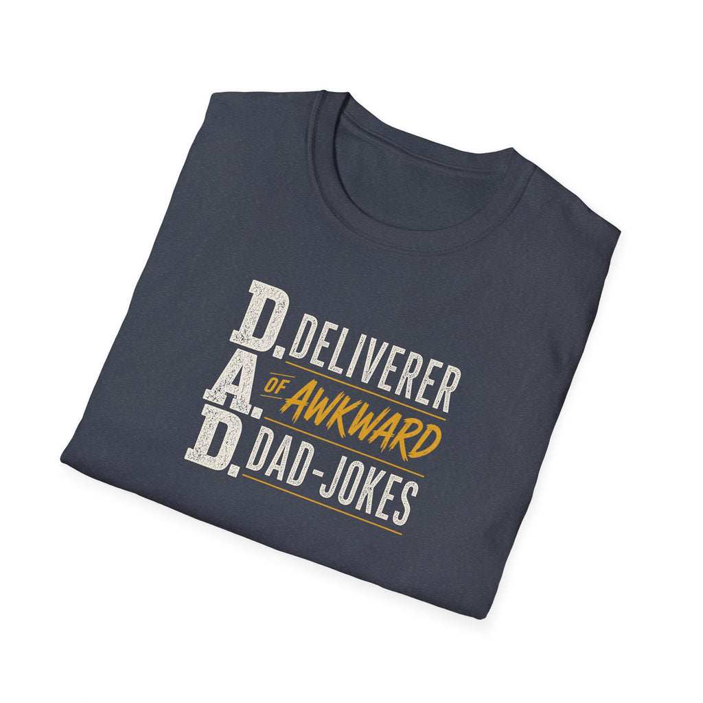 Dad T‑Shirt — D.A.D. "Deliverer of Awkward Dad‑Jokes" Funny Fathers Day Tee