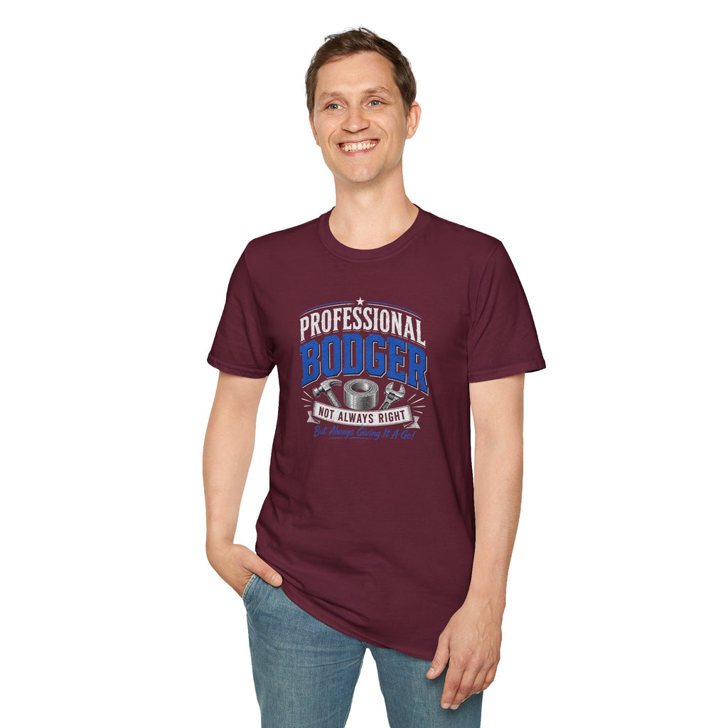 Professional Bodger T-Shirt — "Trying My Best!" Classic Crewneck