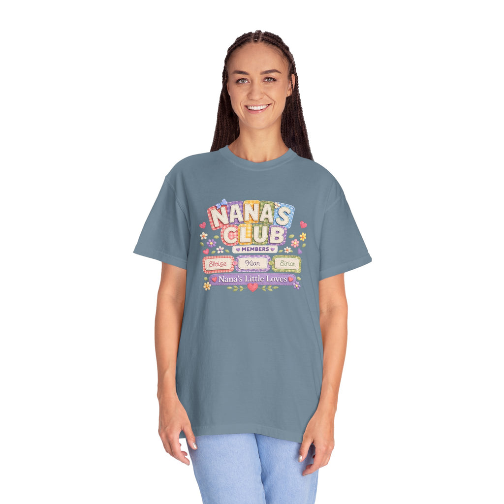 Nana's Club T-Shirt — 'Nana's Little Loves' Cute Floral Grandma Tee