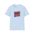T-Shirt — "Super Papa" Union Jack/England themed Retro Comic Dad Shirt (Father's Day Gift)