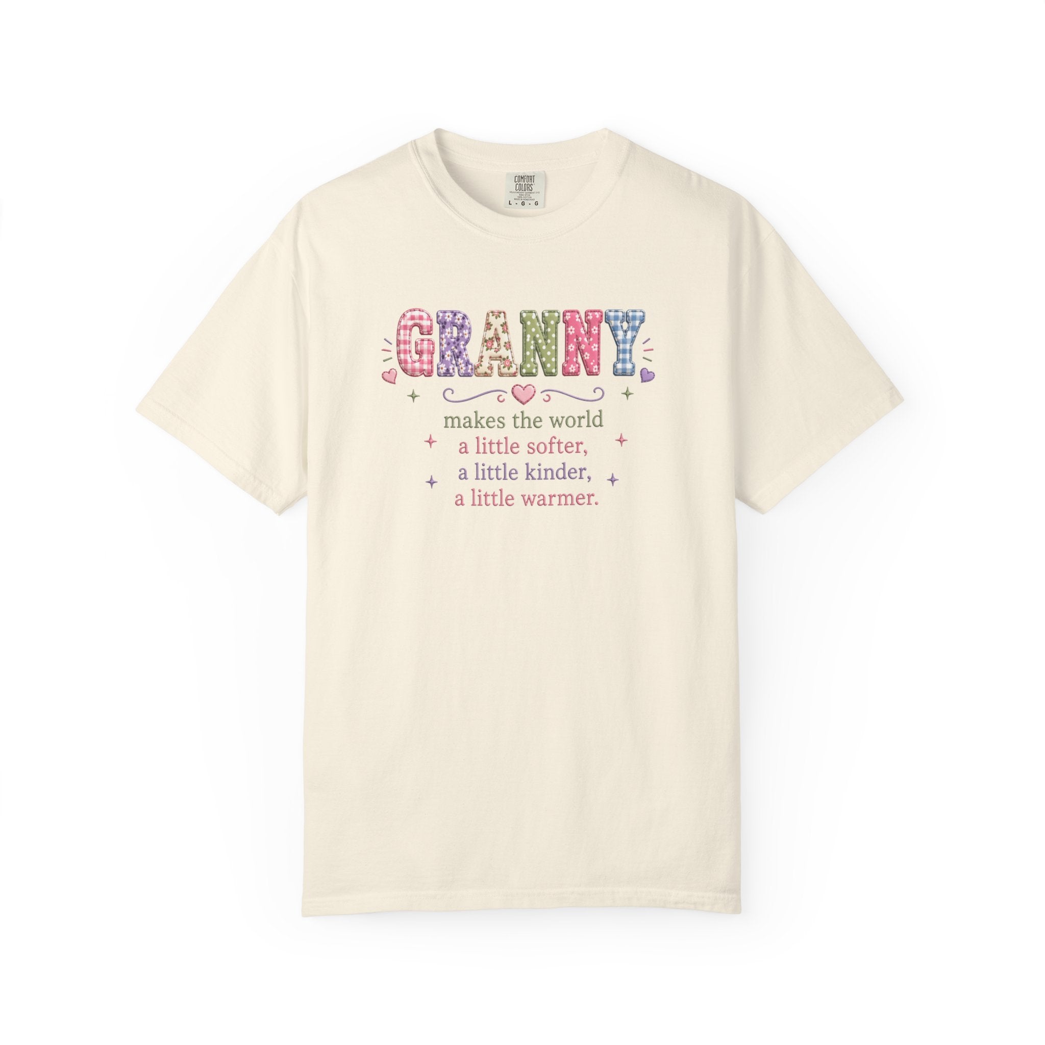 Granny Floral Graphic T-Shirt — "Granny makes the world a little softer, a little kinder, a little warmer"