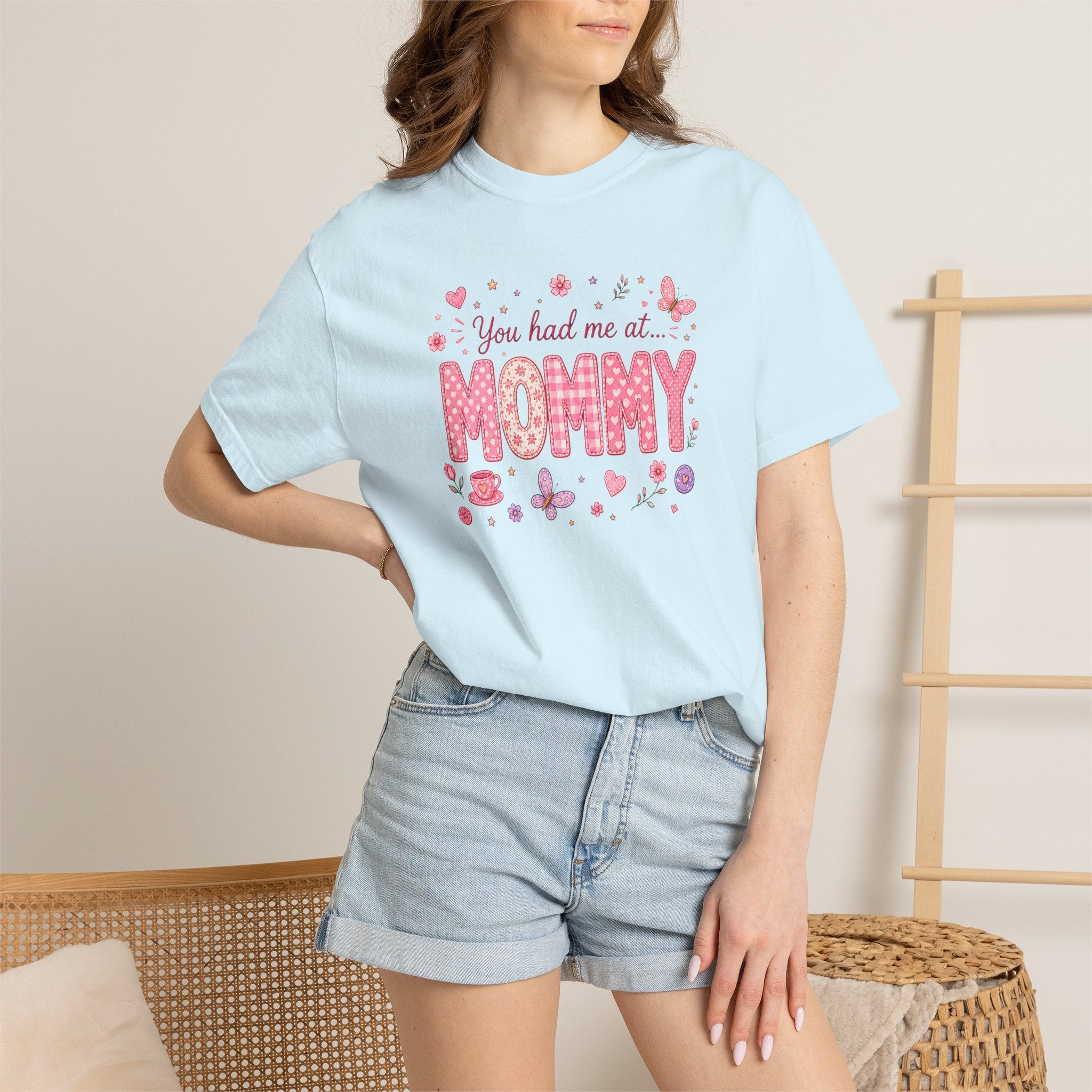 You Had Me at Mommy T-Shirt — Cute Pink Mommy Graphic Tee for New Moms & Mother's Day