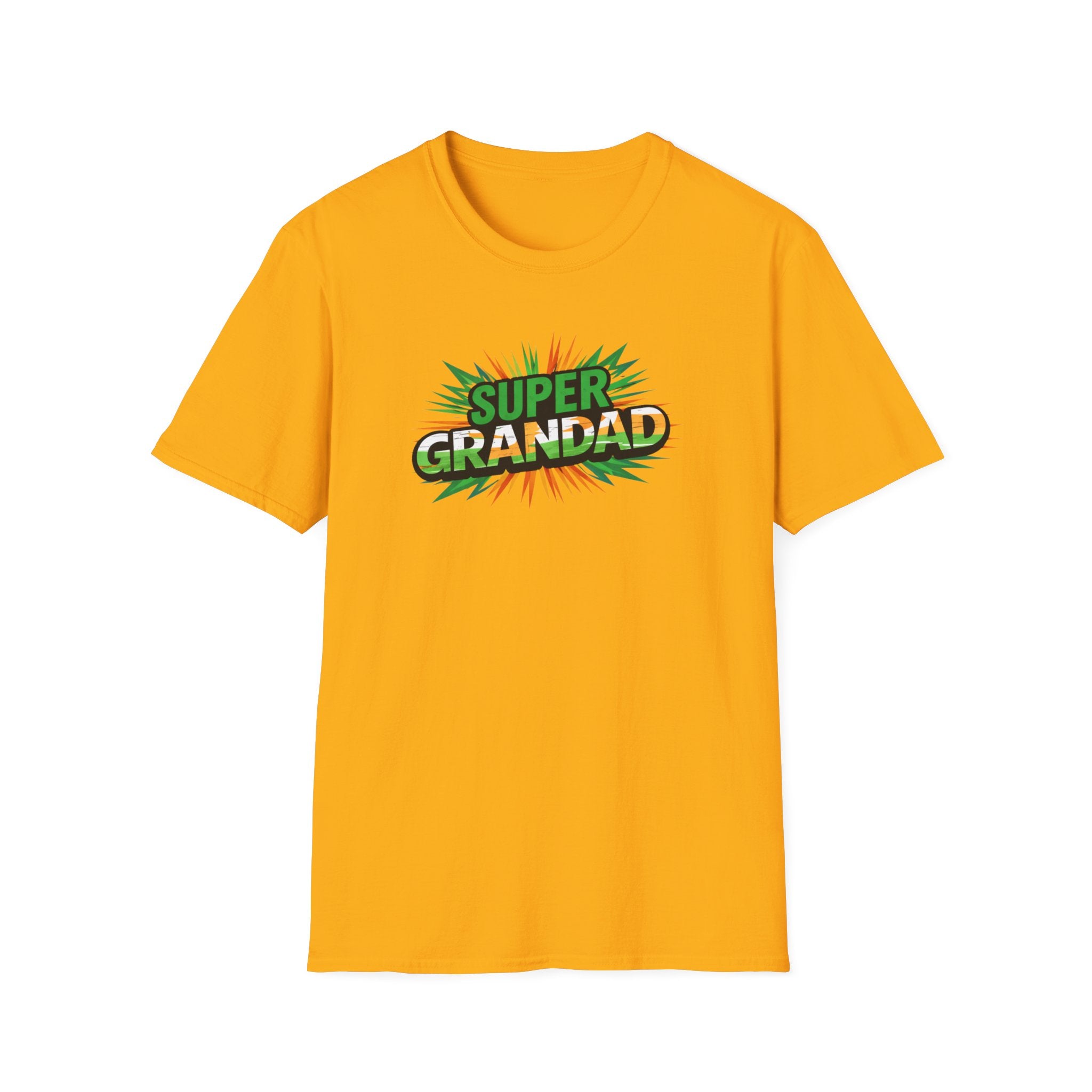 Super Grandad Ireland Flag/Irish themed T-Shirt — Retro Comic Style Gift for Grandpa (Father's Day, Birthday)