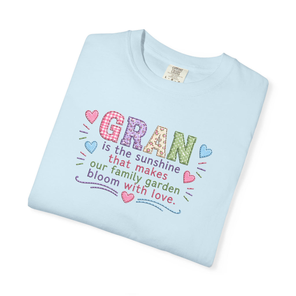 Grandma Floral T-Shirt — "GRAN is the sunshine that makes our family garden bloom with love"