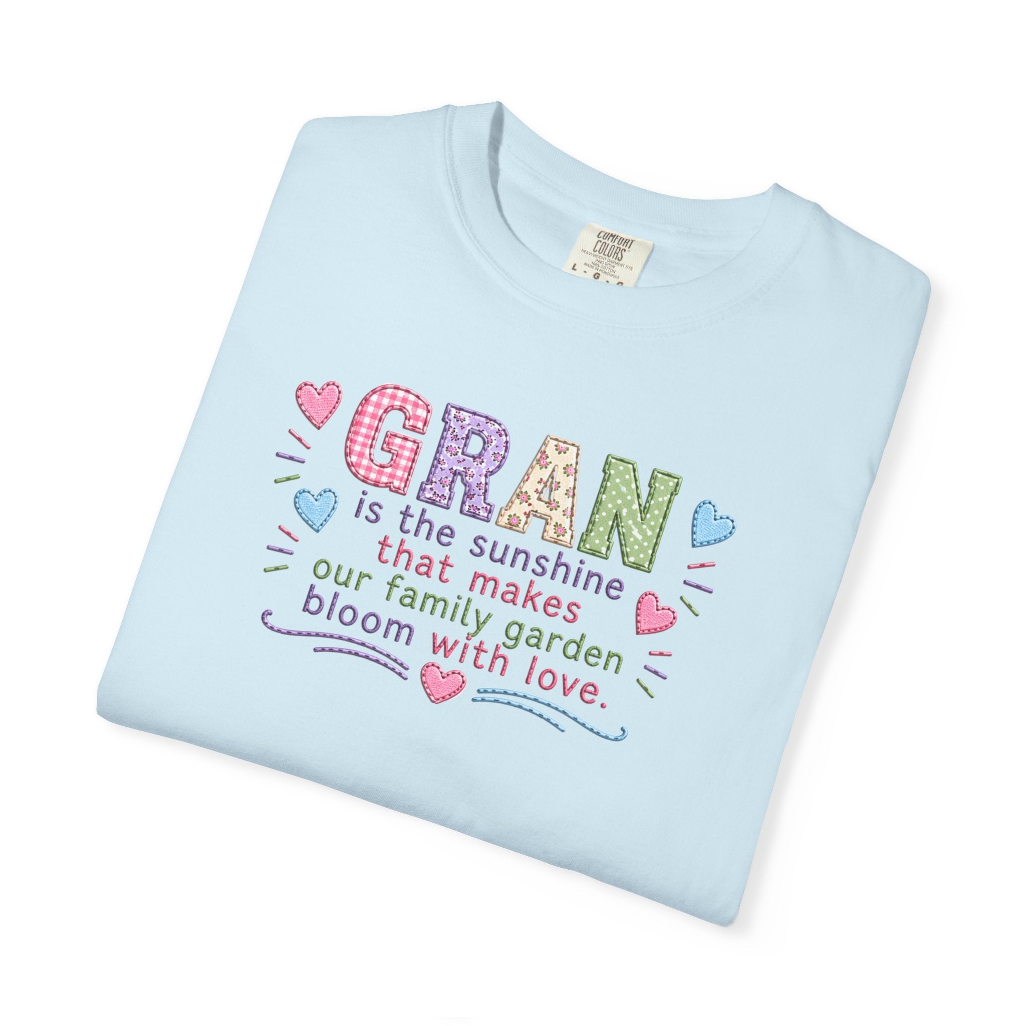 Grandma Floral T-Shirt — "GRAN is the sunshine that makes our family garden bloom with love"