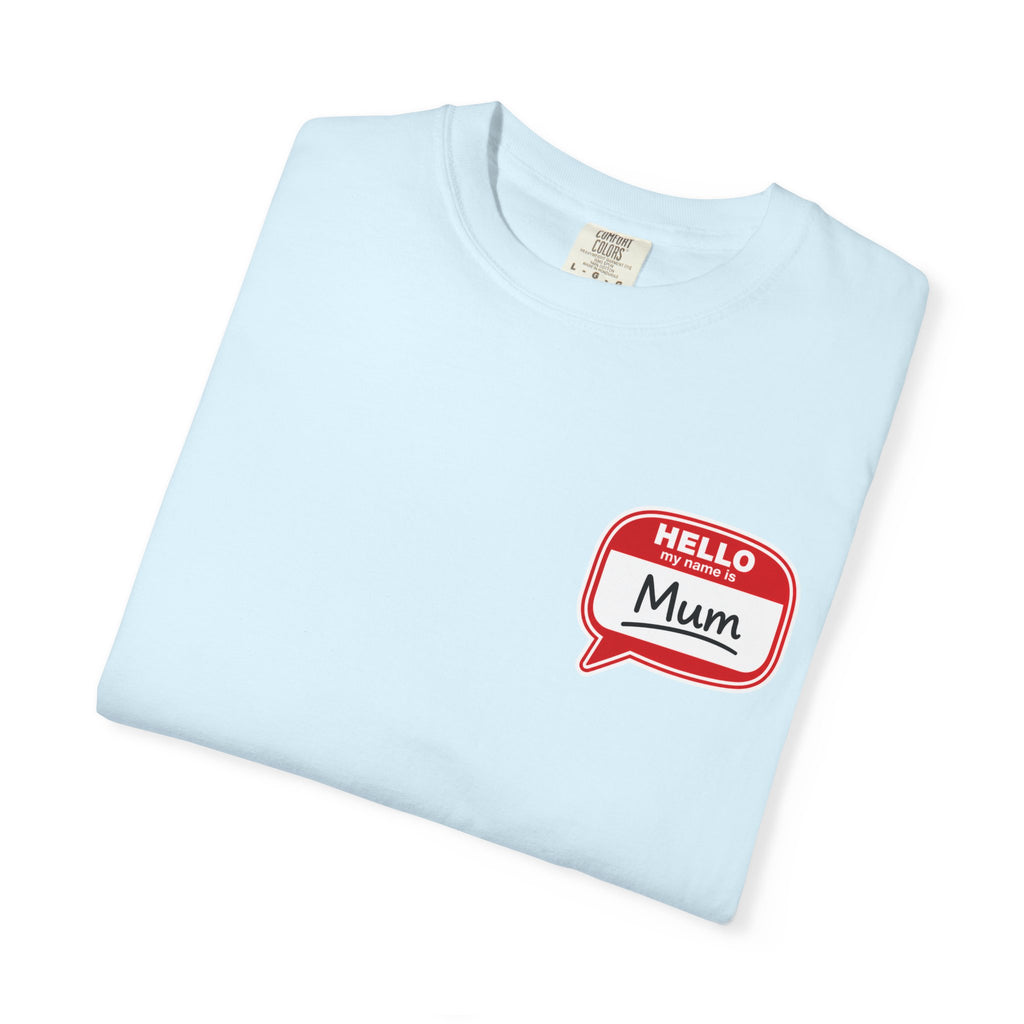 Hello Mum Speech Bubble T-Shirt — Cute Retro Mom Graphic Tee