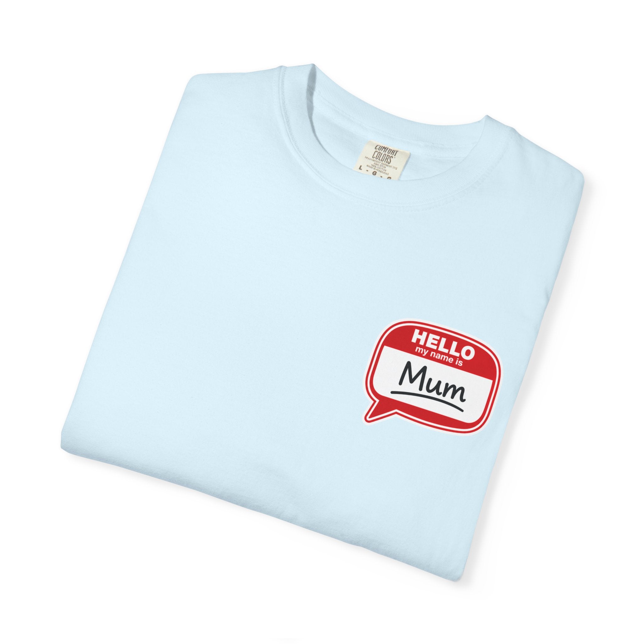 Hello Mum Speech Bubble T-Shirt — Cute Retro Mom Graphic Tee