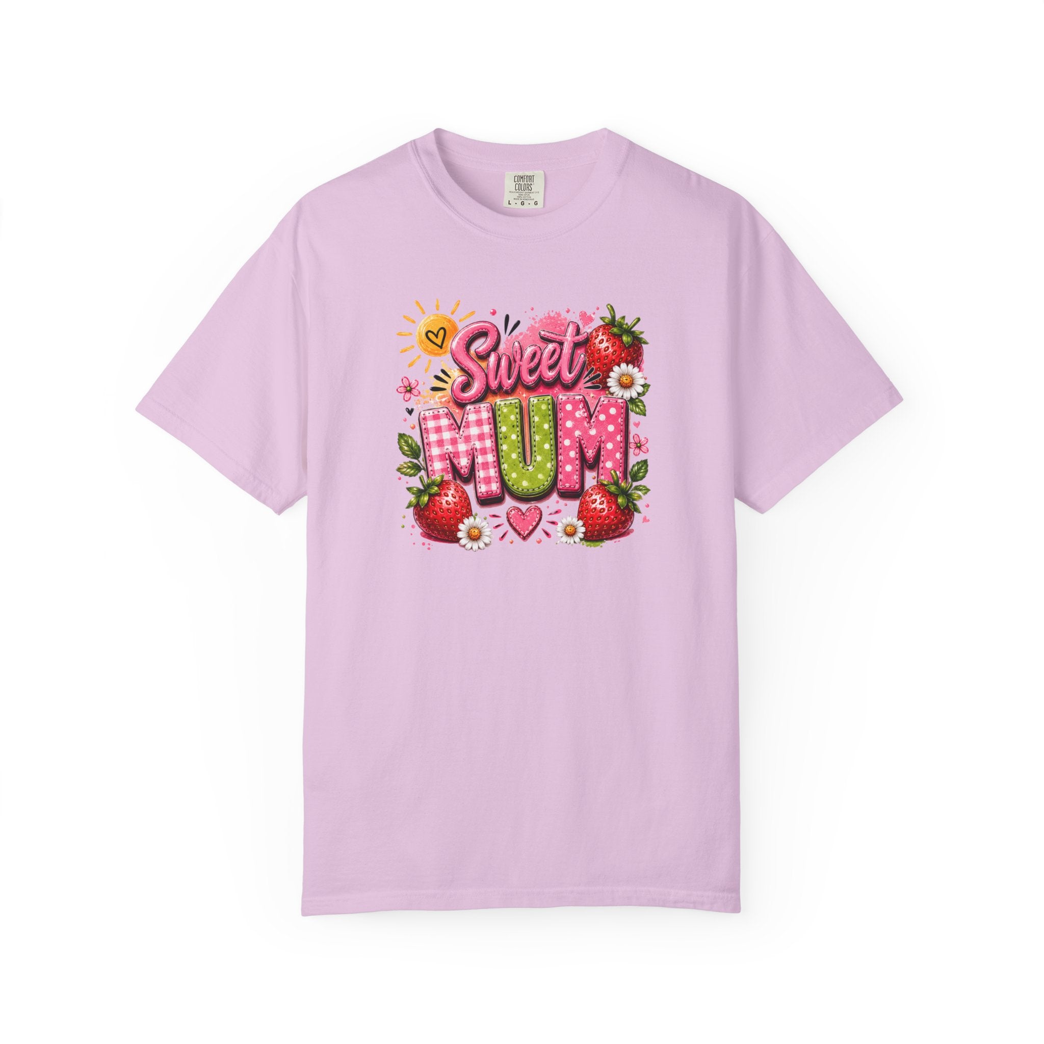 Sweet Mum T-Shirt — Floral Strawberry Mother's Day Tee