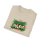 Super Papa Ireland Flag/Irish themed T-Shirt – Comic-Style Father’s Day Tee