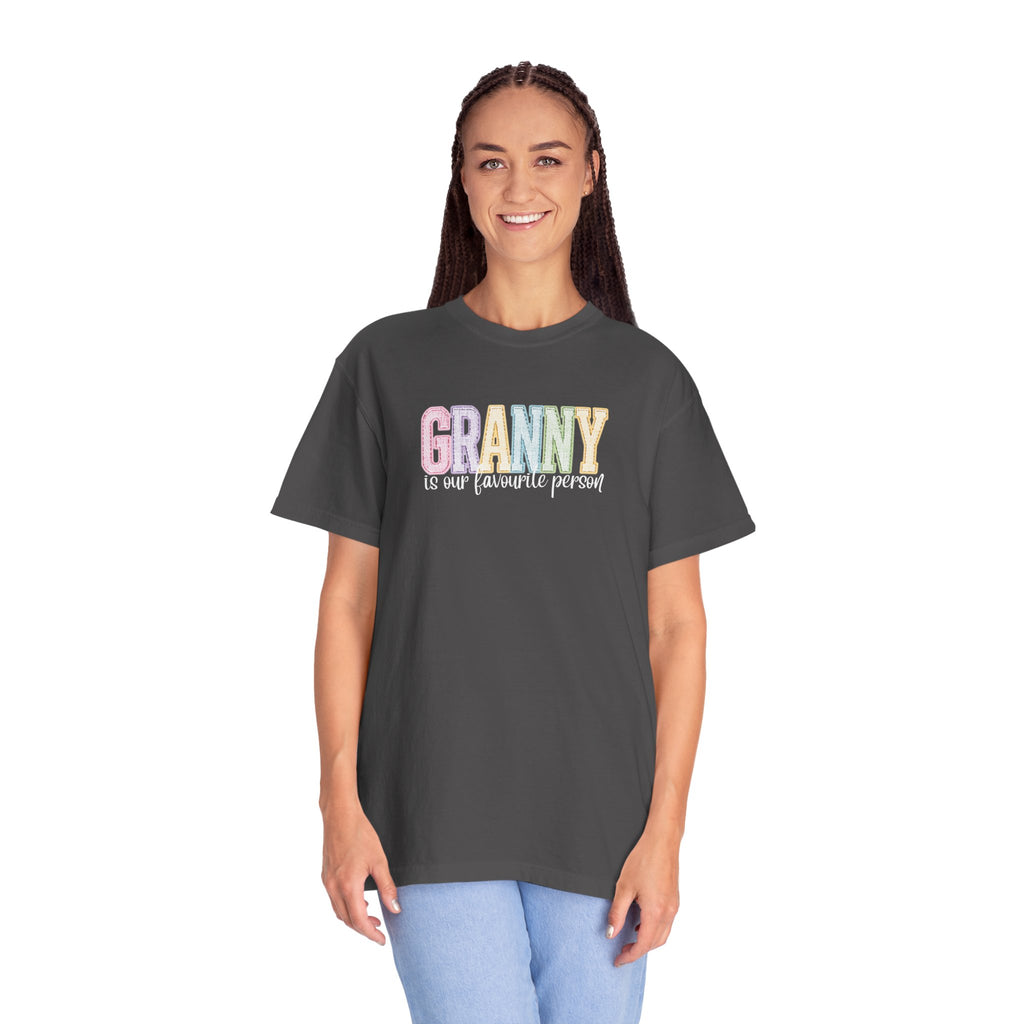 Granny Is Our Favourite Person T-Shirt — Pastel Grandma Gift Tee