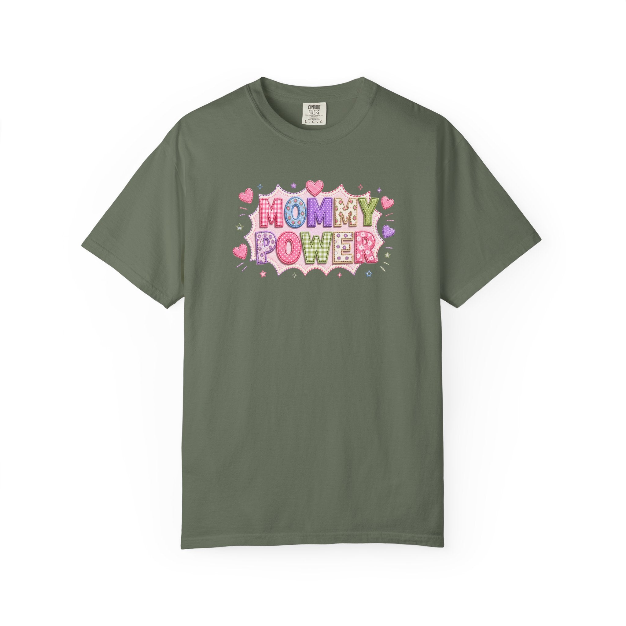 Mommy Power T-Shirt — Cute Heart Graphic Tee for Moms, Mother’s Day Gift