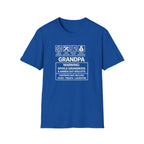 Grandpa Warning T-Shirt – ‘Spoils Grandkids & Hands Out Biscuits’ Funny Grandpa Tee