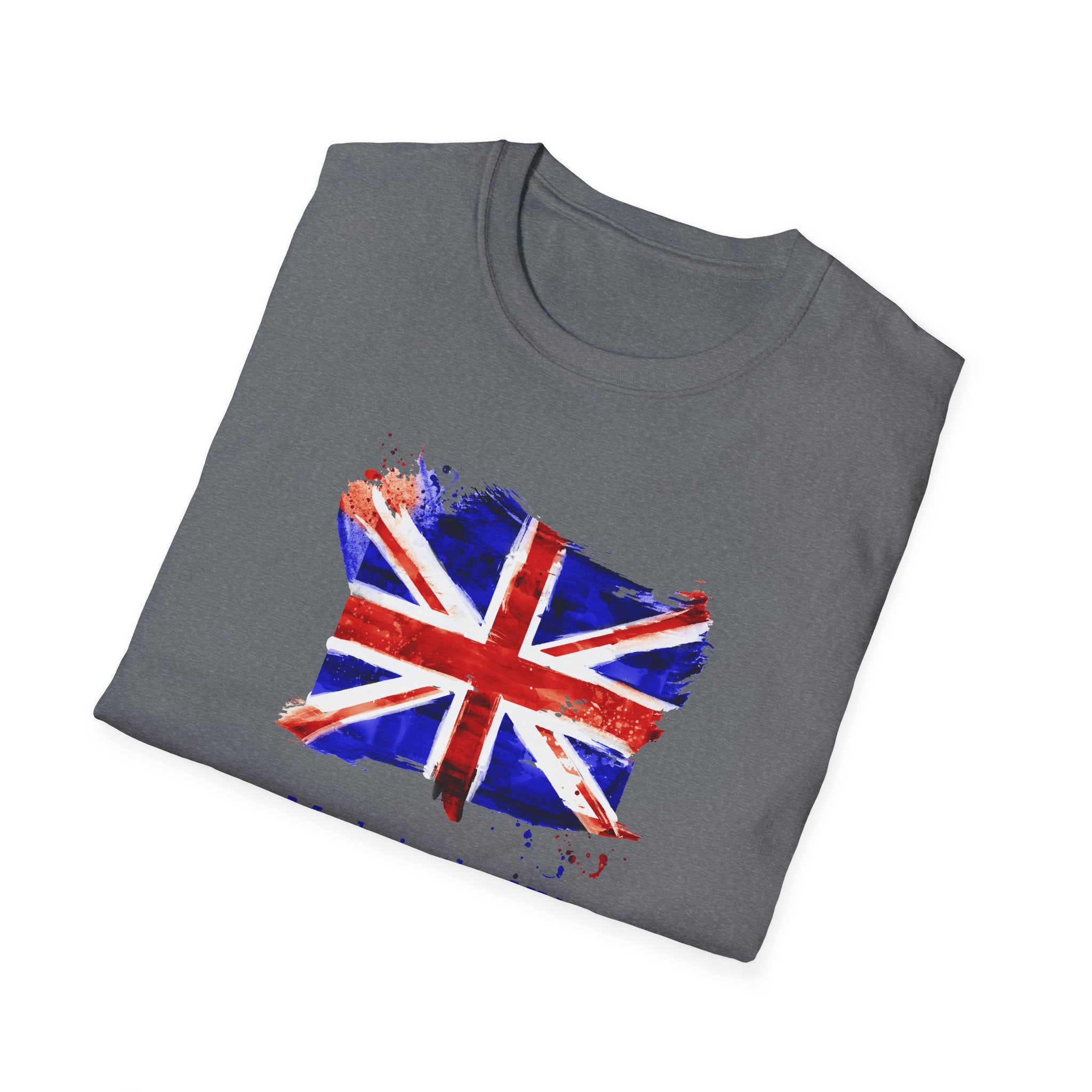 British Flag Watercolor T-Shirt – "Made in the UK" Pride Tee