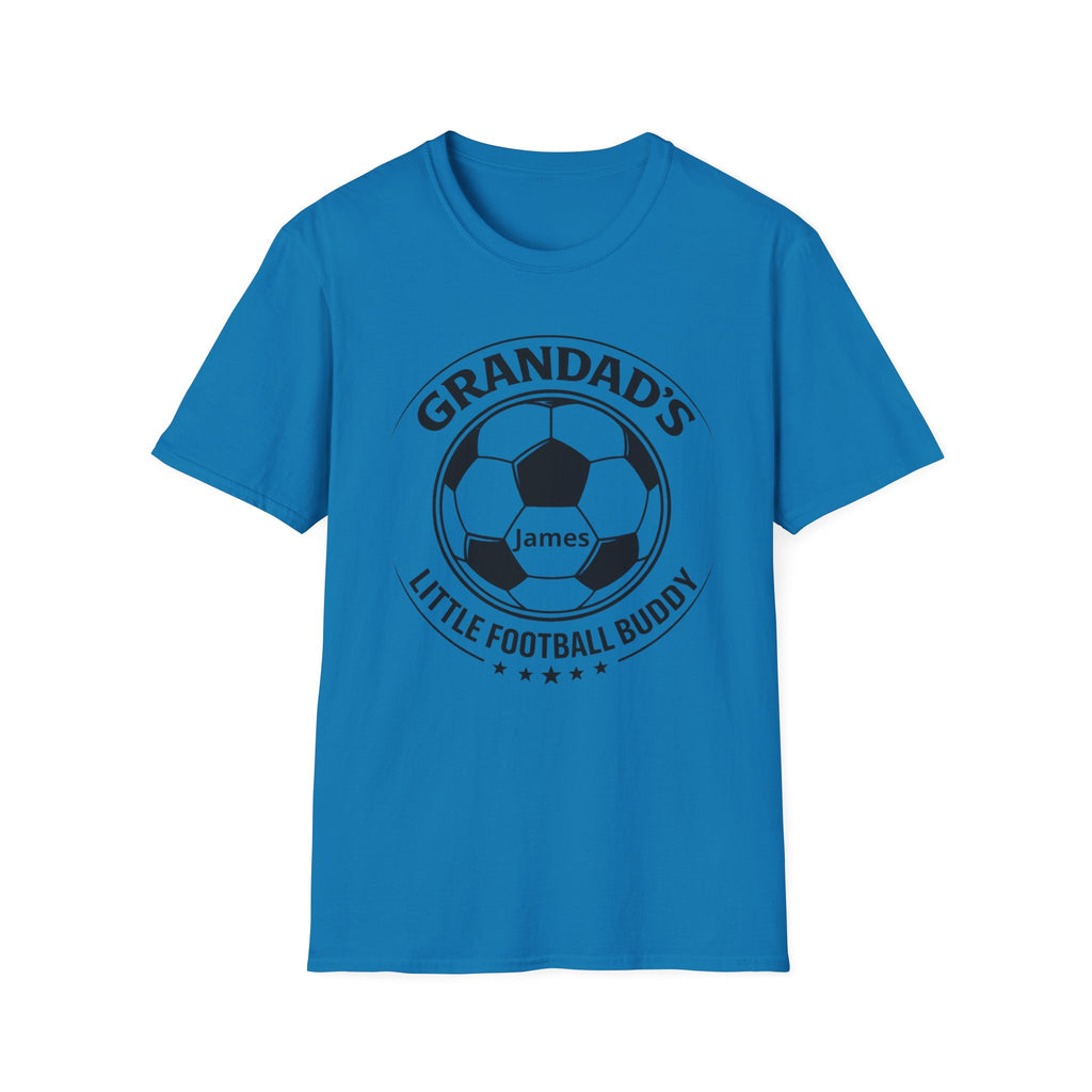 Grandad's Little Football Buddy T-Shirt — Personalized Soccer Dad/Grandpa Gift