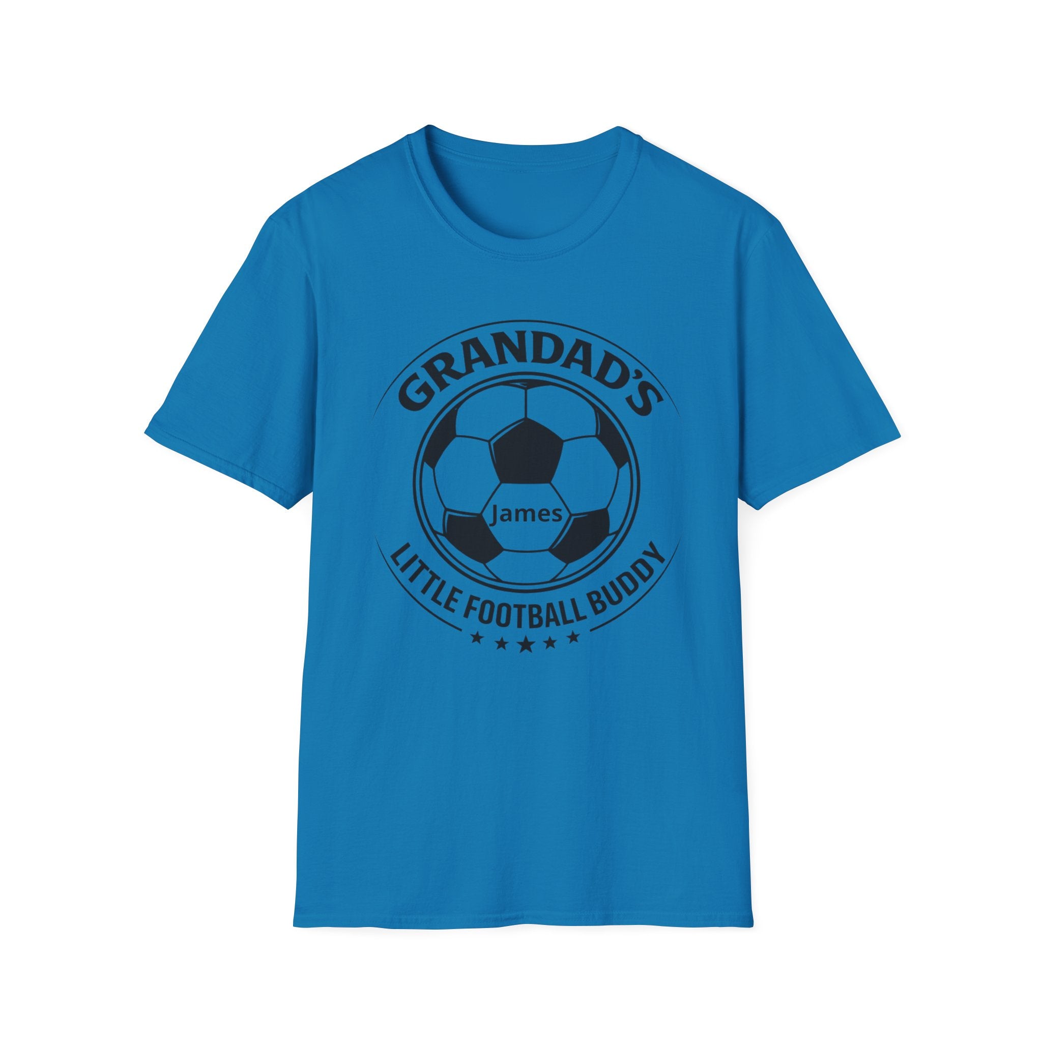 Grandad's Little Football Buddy T-Shirt — Personalized Soccer Dad/Grandpa Gift